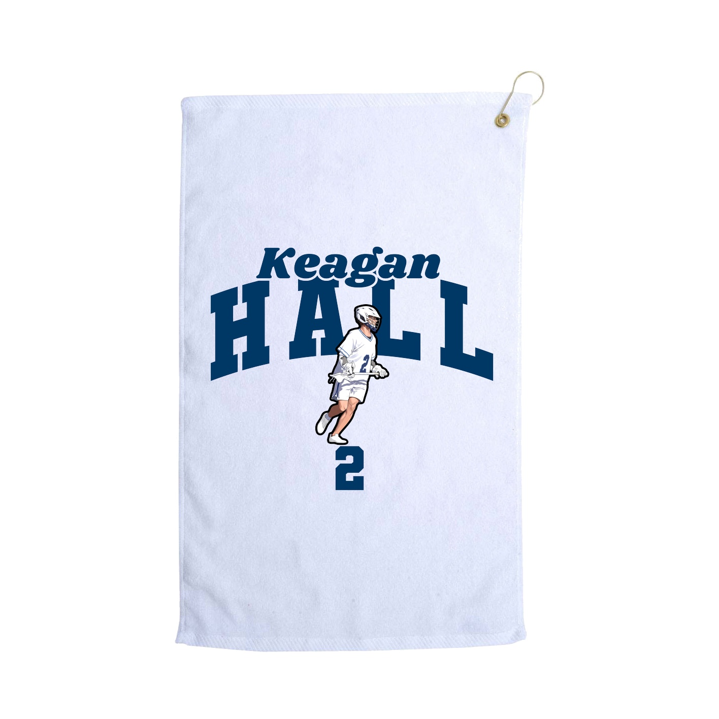 Golf Towel — Signature Arch in White