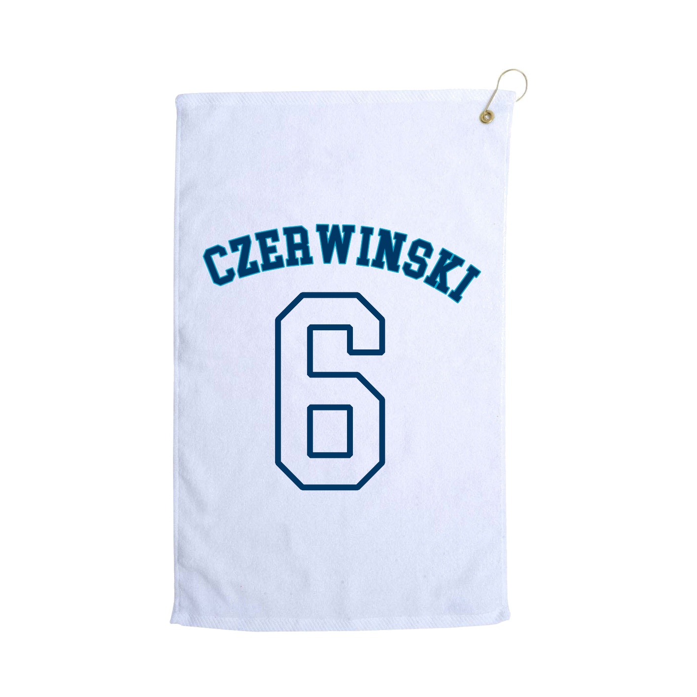 Golf Towel — Shirsey Arch in White