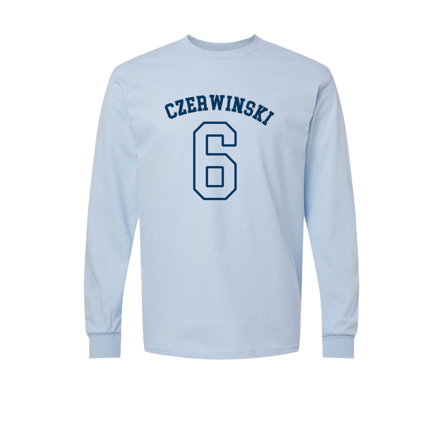 Long Sleeve Tee — Shirsey Arch in Light Blue