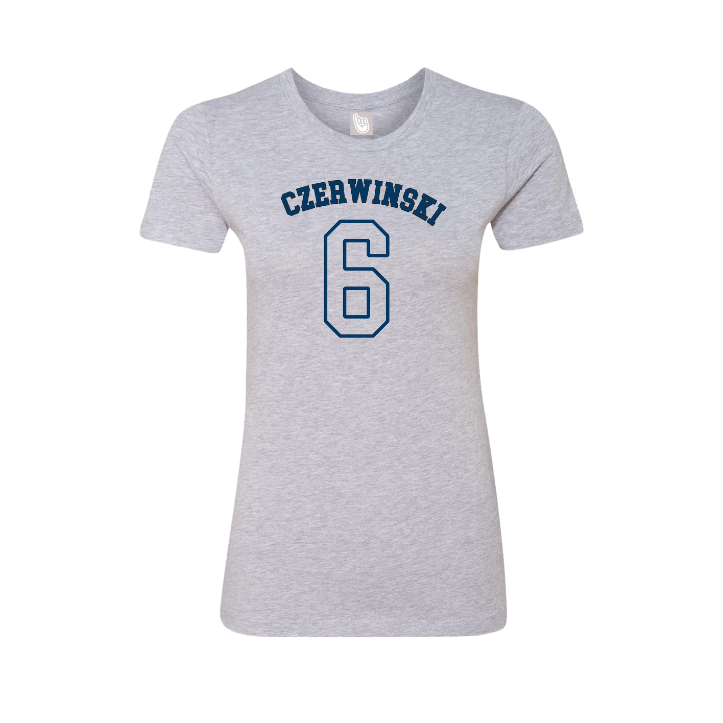 Fitted Women's Tee — Shirsey Arch in Grey