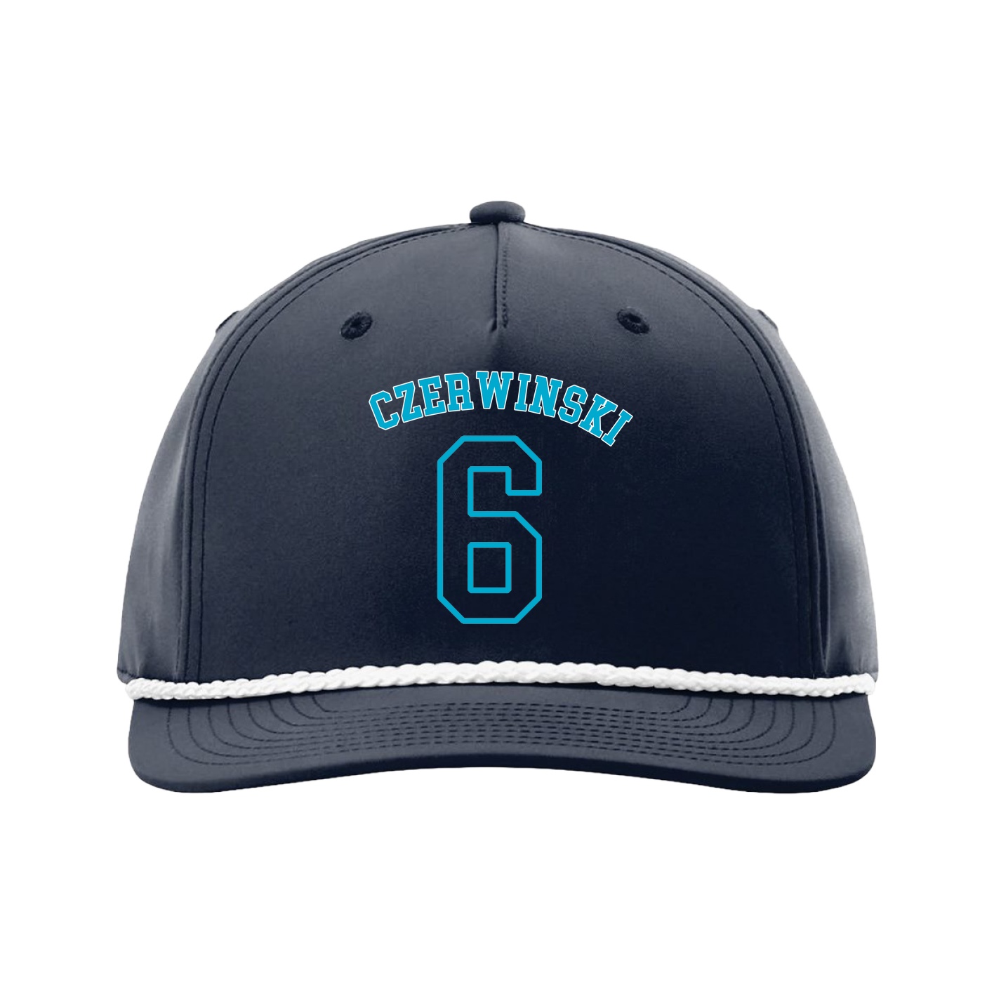 Five-Panel Classic Rope Cap — Shirsey Arch in Navy