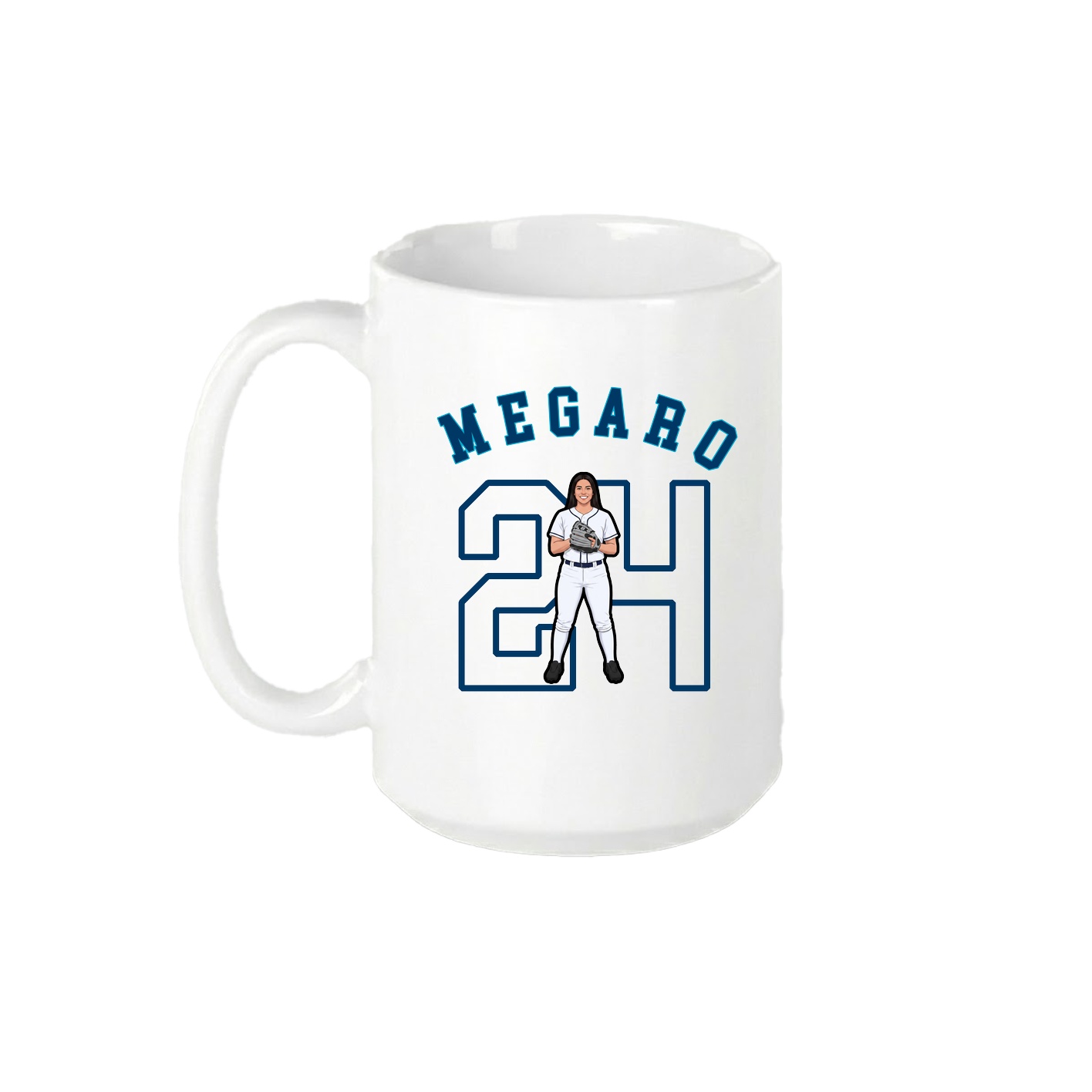 15oz Coffee Mug — Shirsey Arch in White