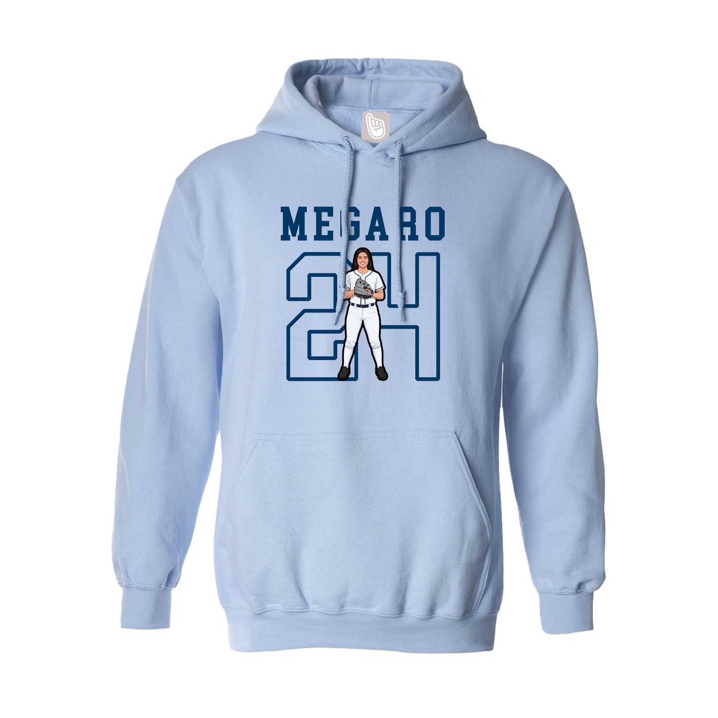 Hoodie — Shirsey in Light Blue