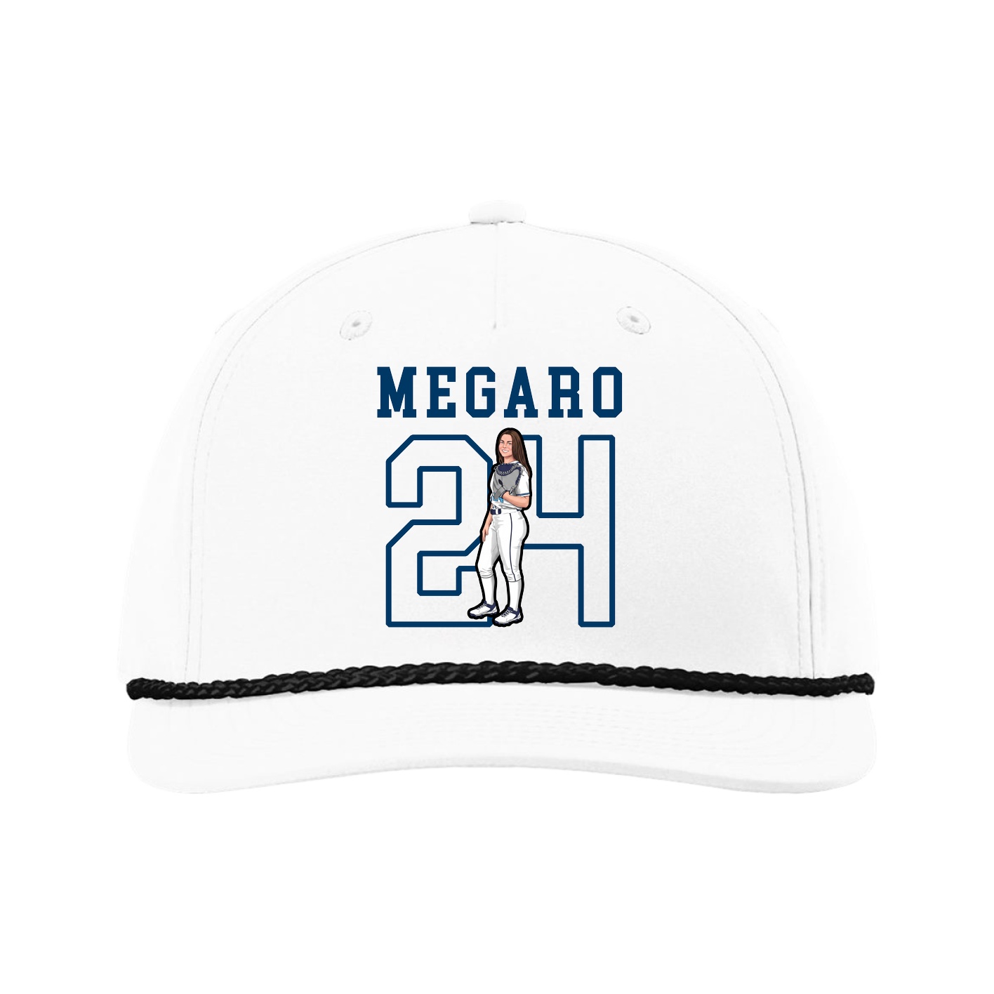 Five-Panel Classic Rope Cap — Shirsey in White