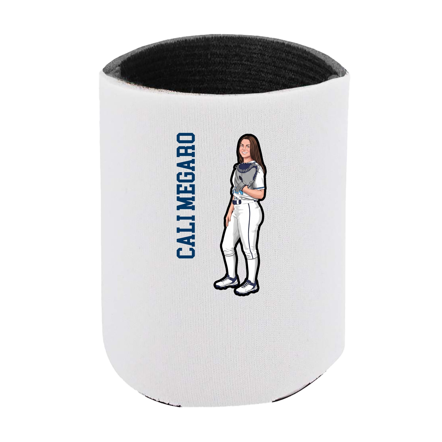 Can Holder — Name Vertical in White