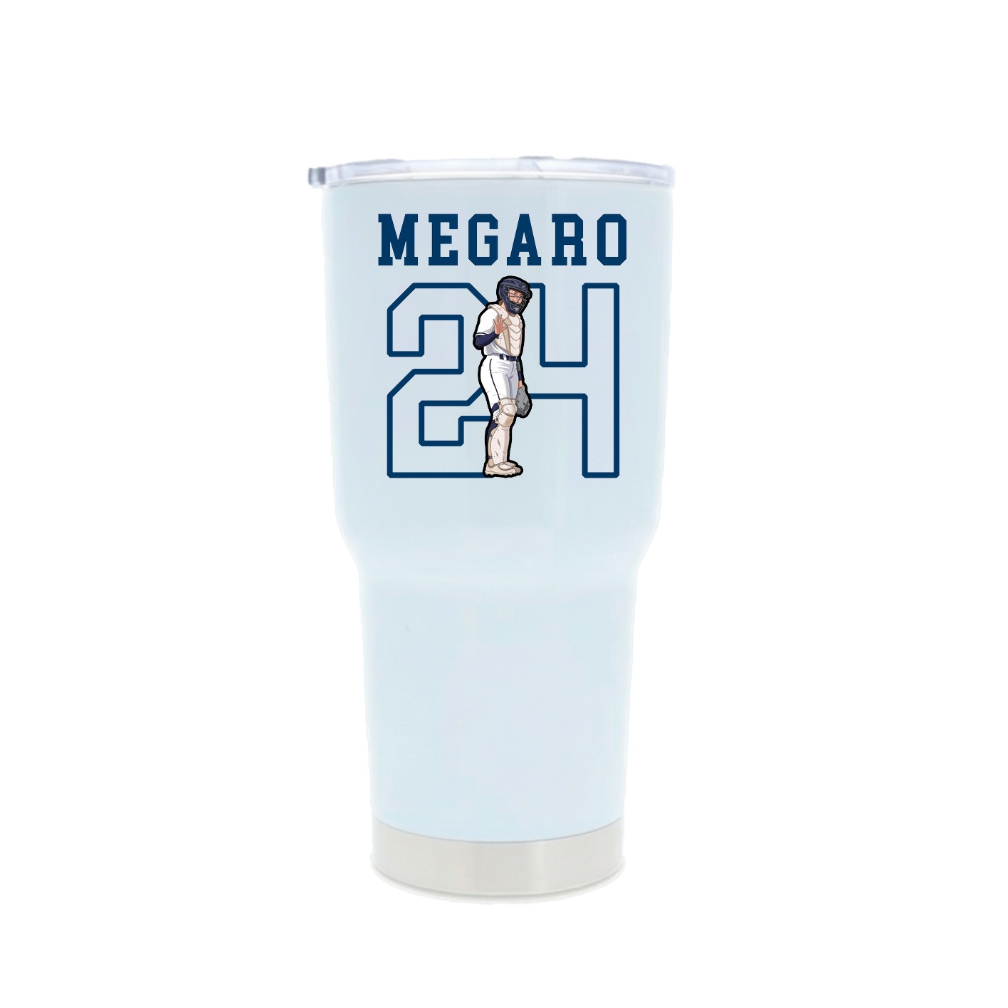 30oz Stainless Steel Tumbler — Shirsey in White