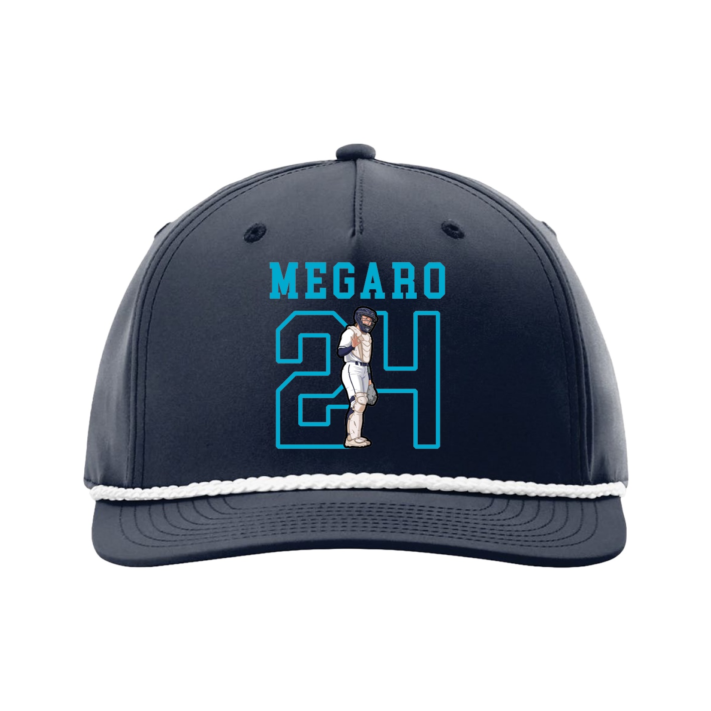 Five-Panel Classic Rope Cap — Shirsey in Navy