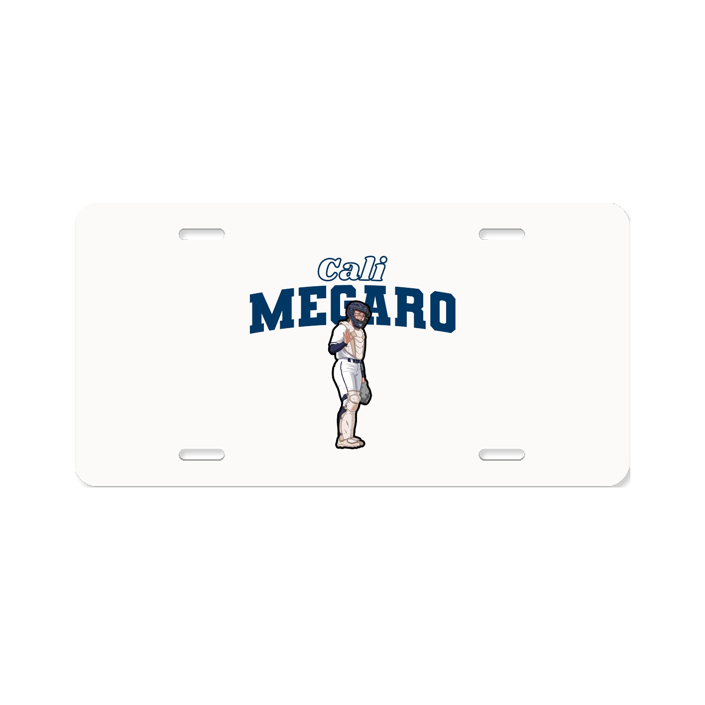License Plate — Name Arch in Classic