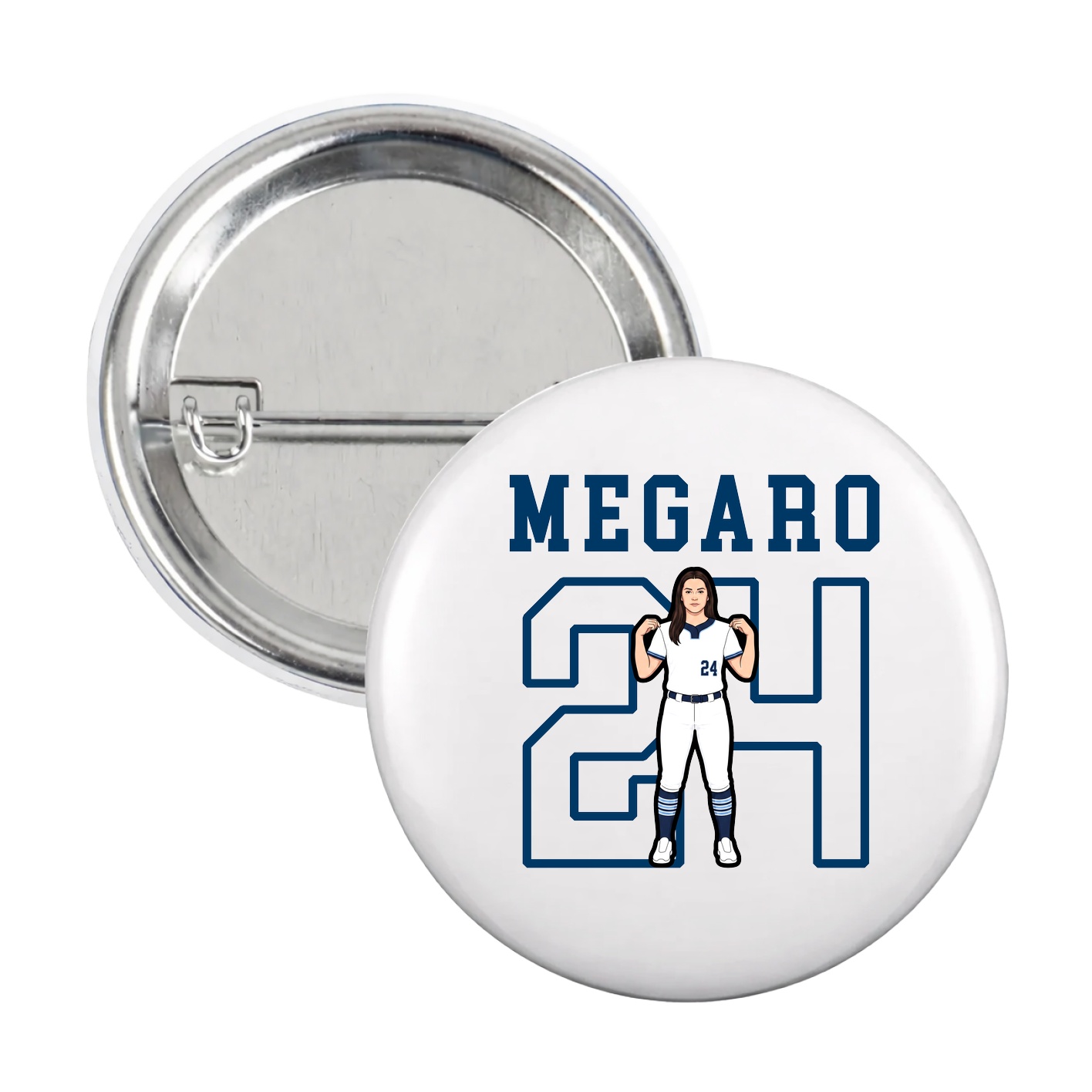 Game Day Button — Shirsey in White