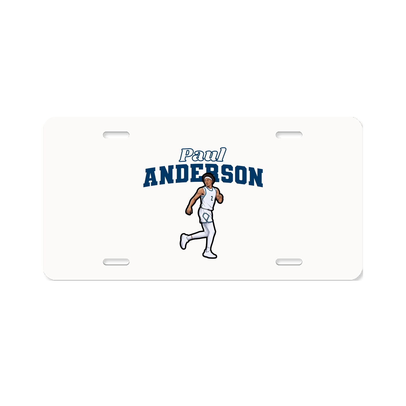 License Plate — Name Arch in Classic