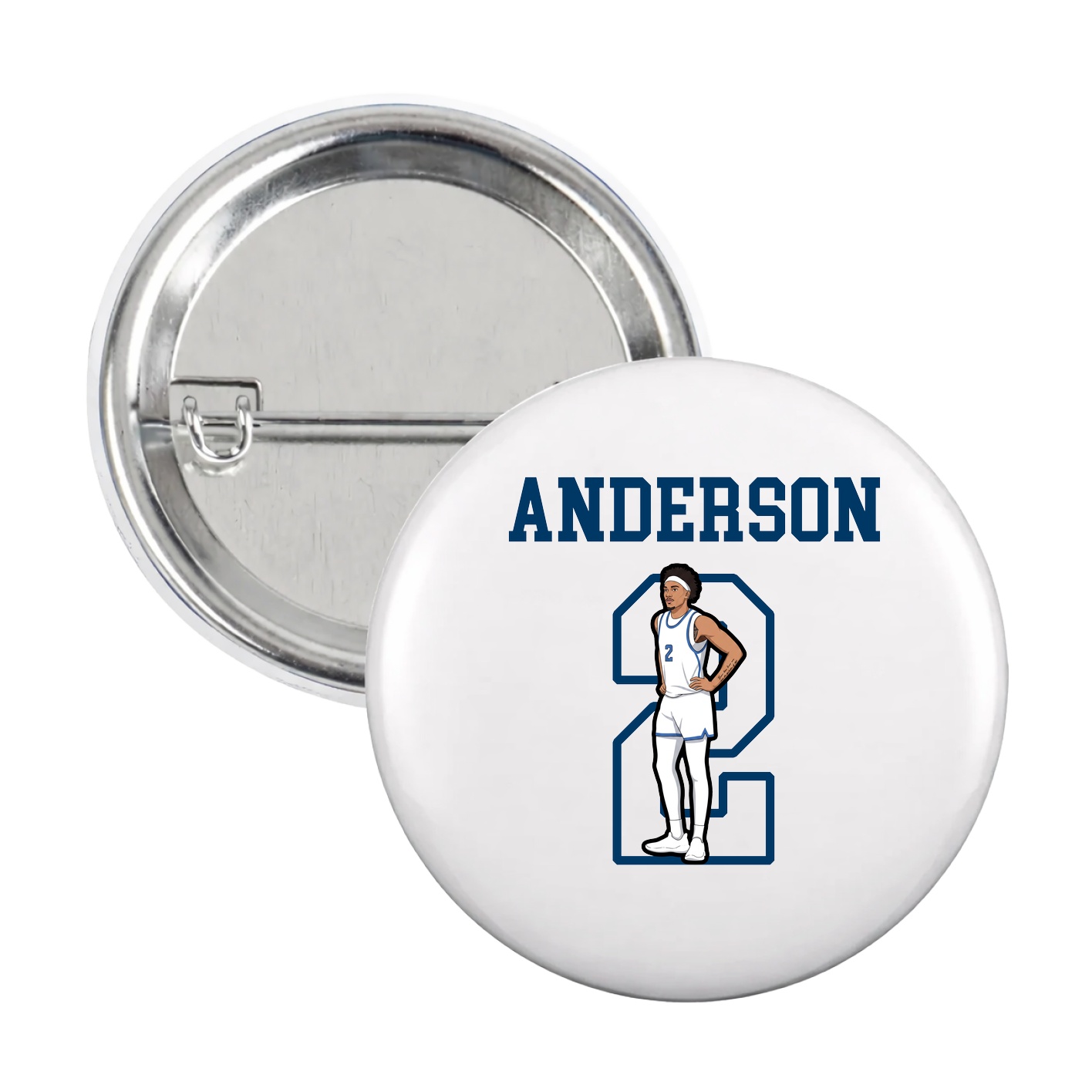Game Day Button — Shirsey in White