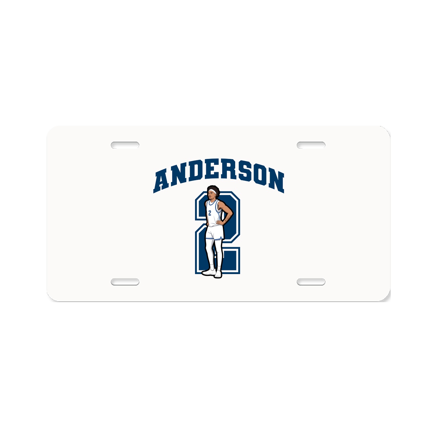 License Plate — Number in Classic