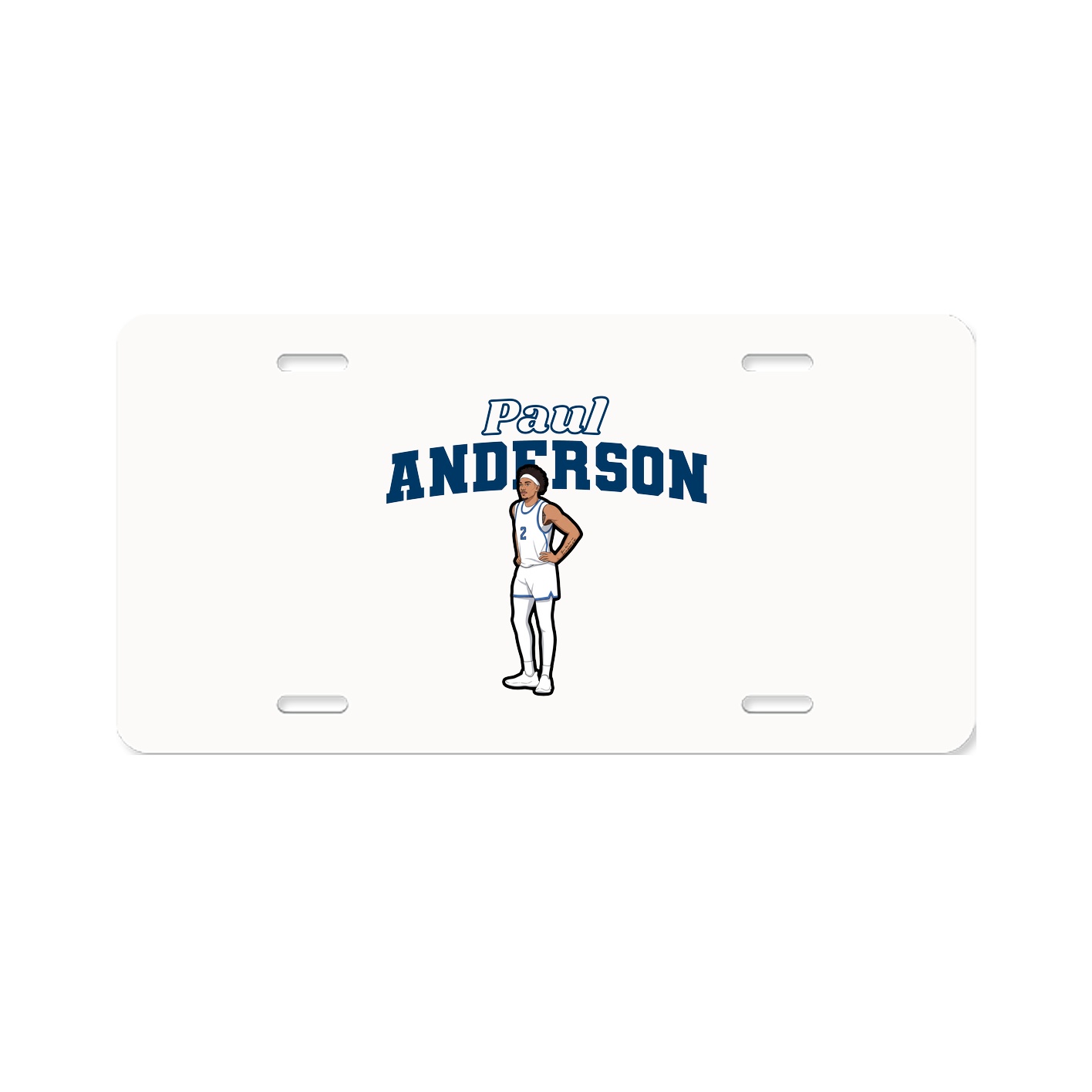 License Plate — Name Arch in Classic