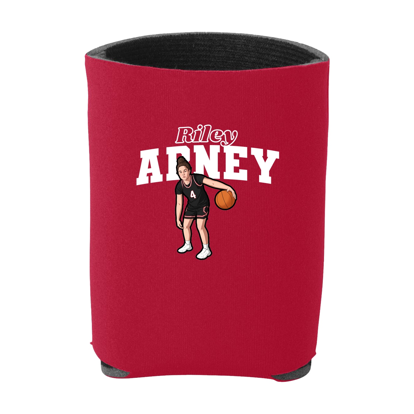 Can Holder — Name Arch in Red