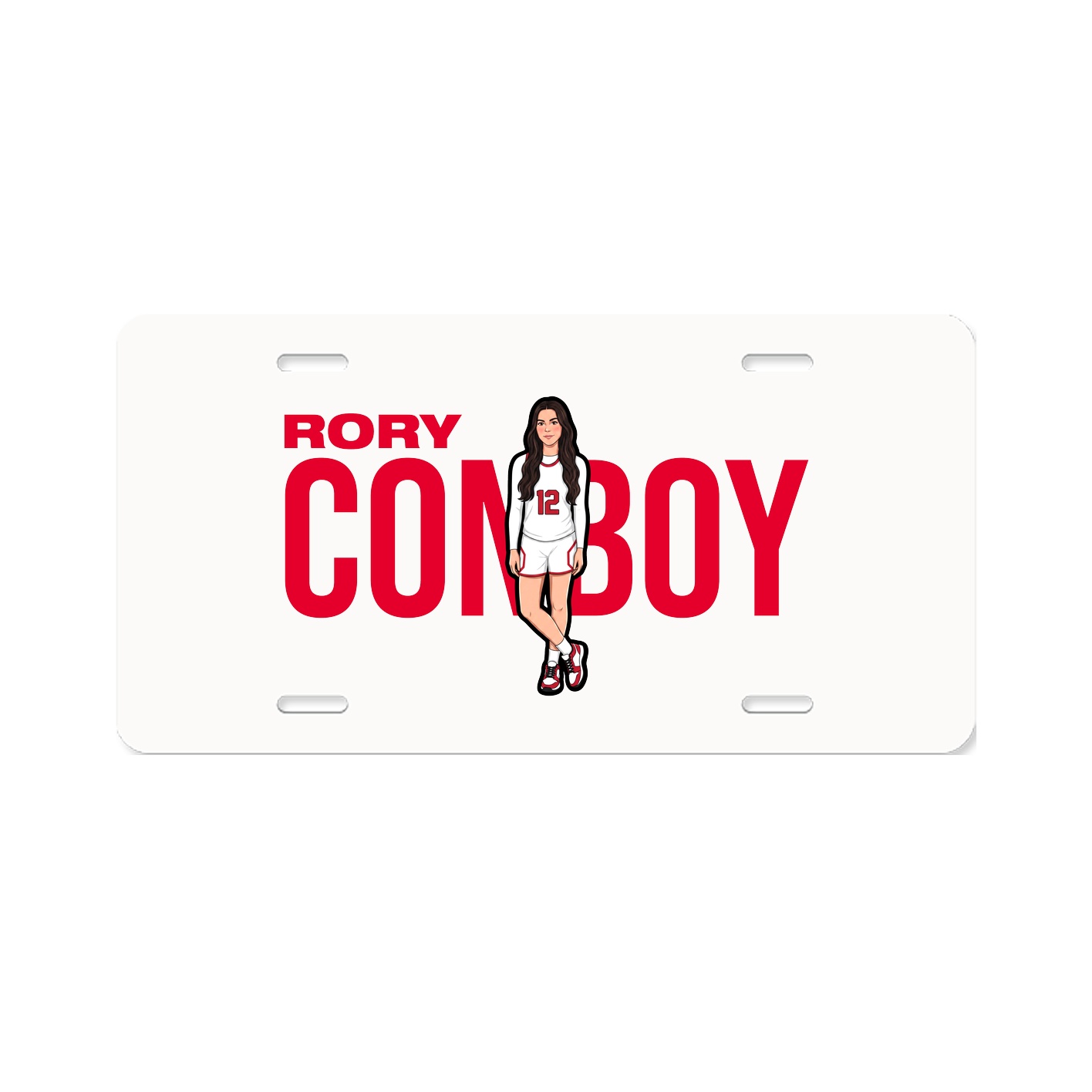 License Plate — Player Name in Classic