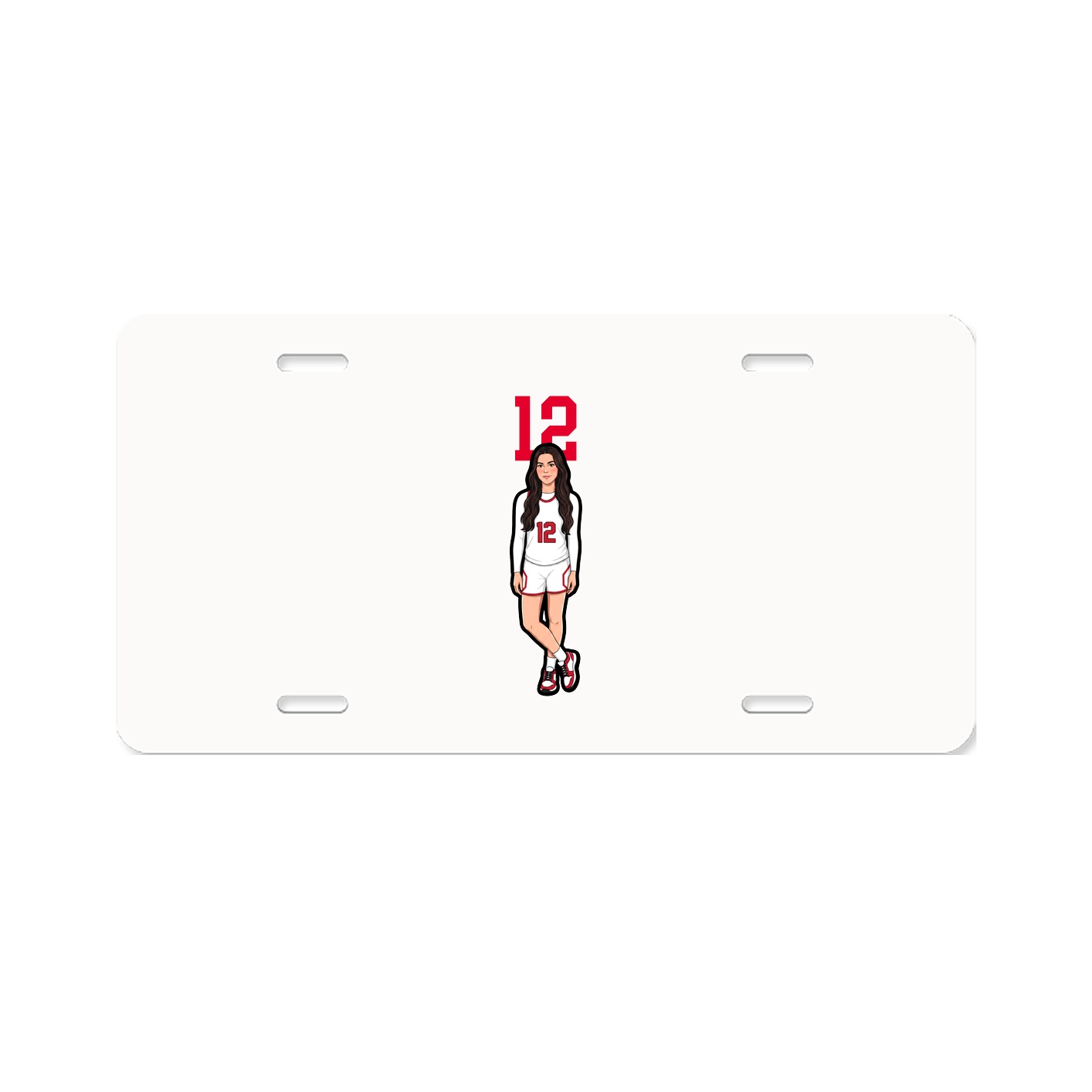 License Plate — Number Top in Classic