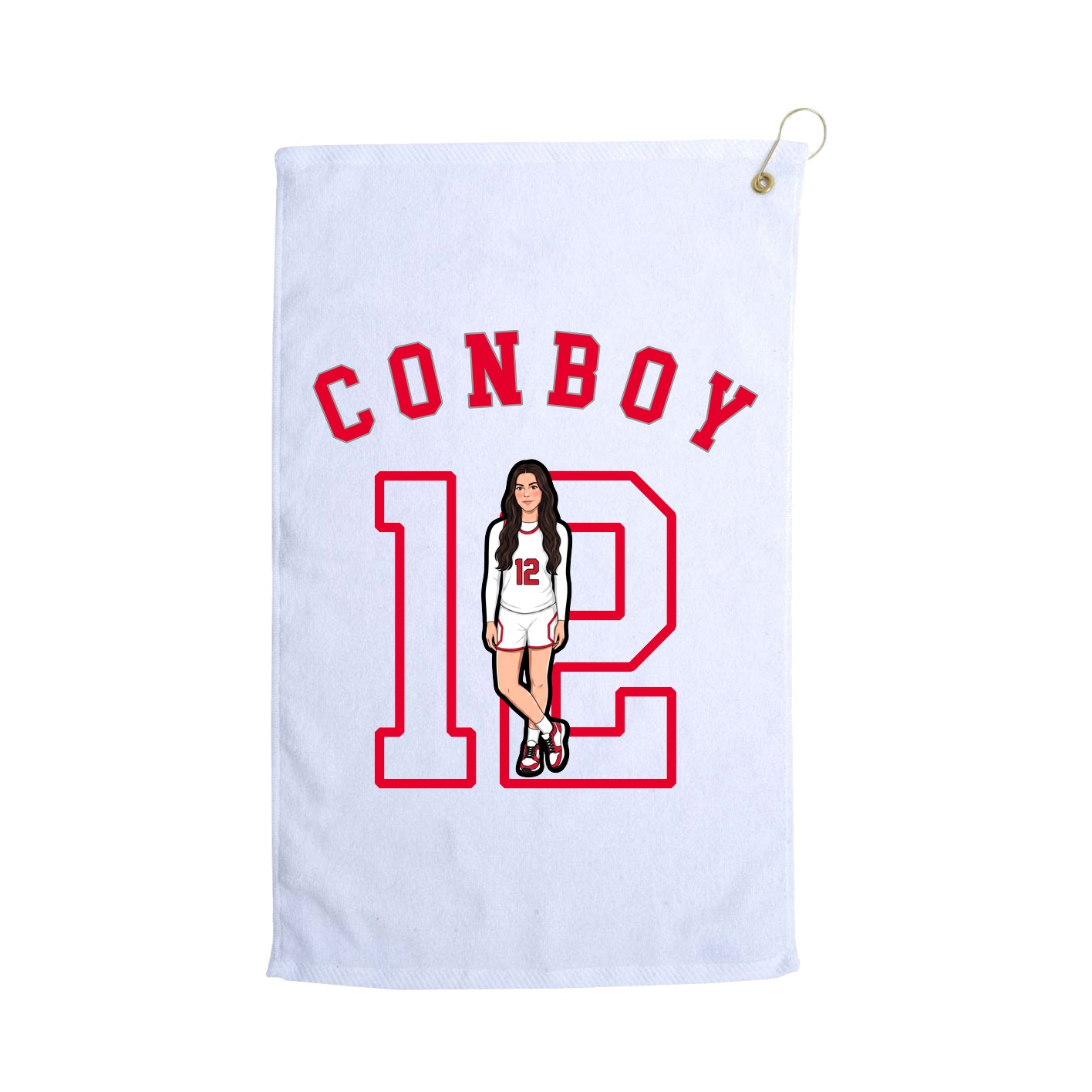 Golf Towel — Shirsey Arch in White