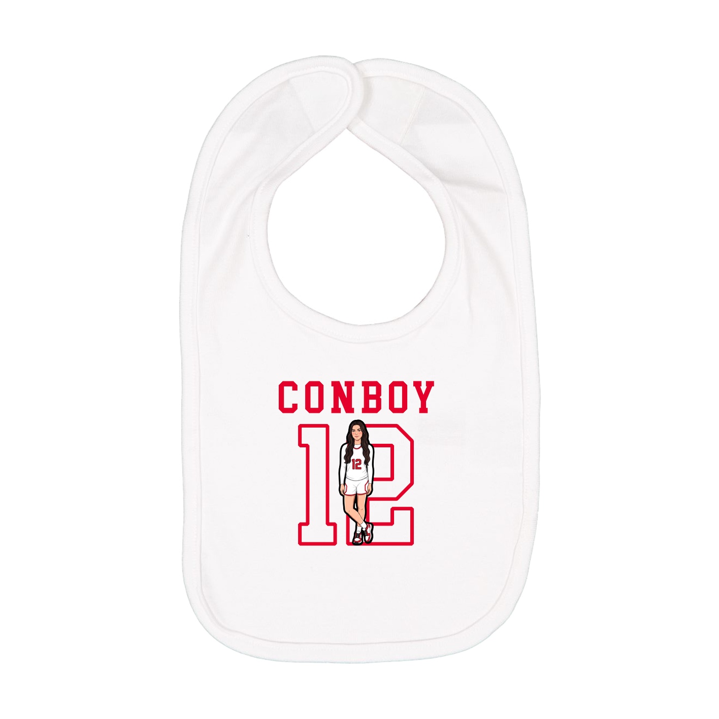 Infant Bib — Shirsey in White