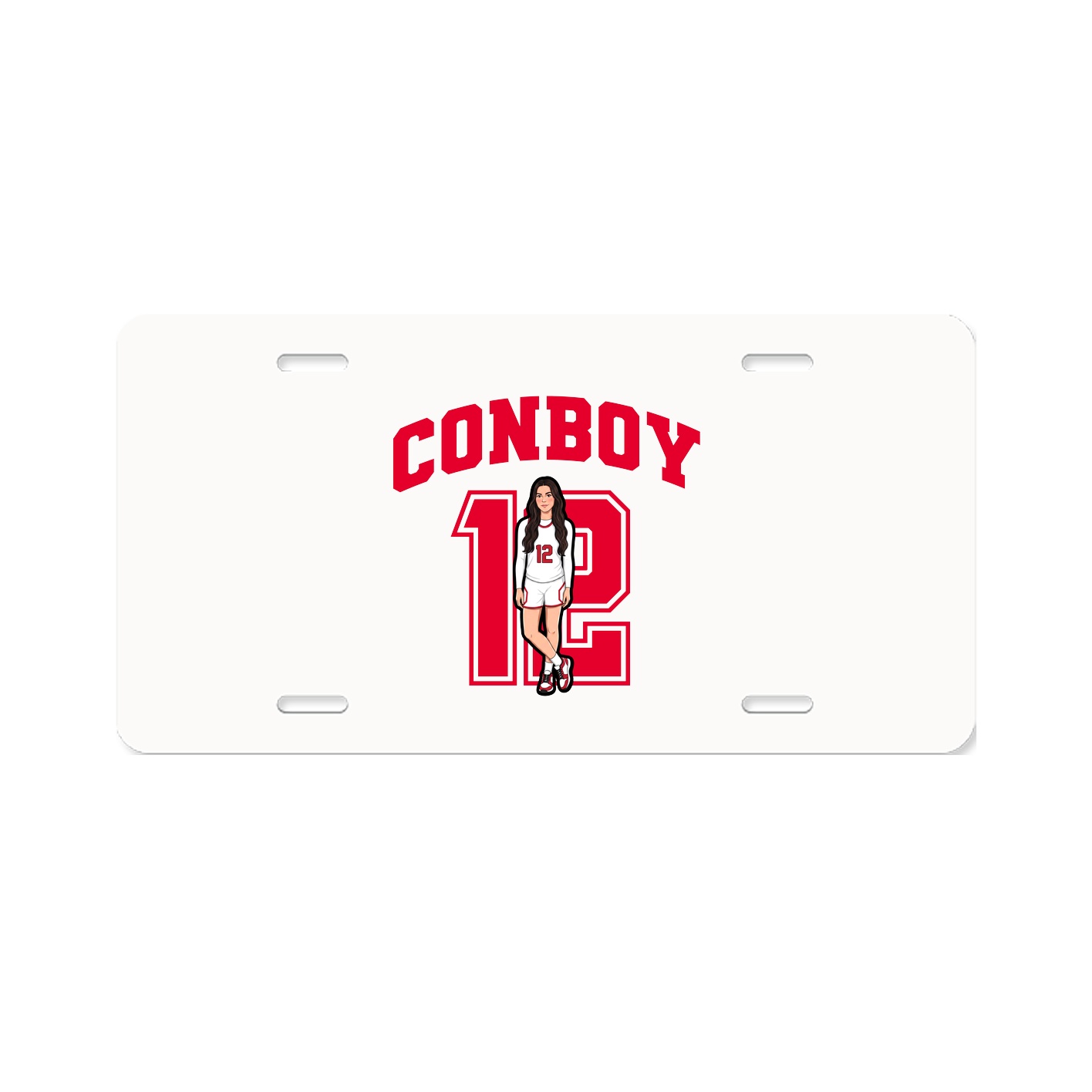 License Plate — Number in Classic