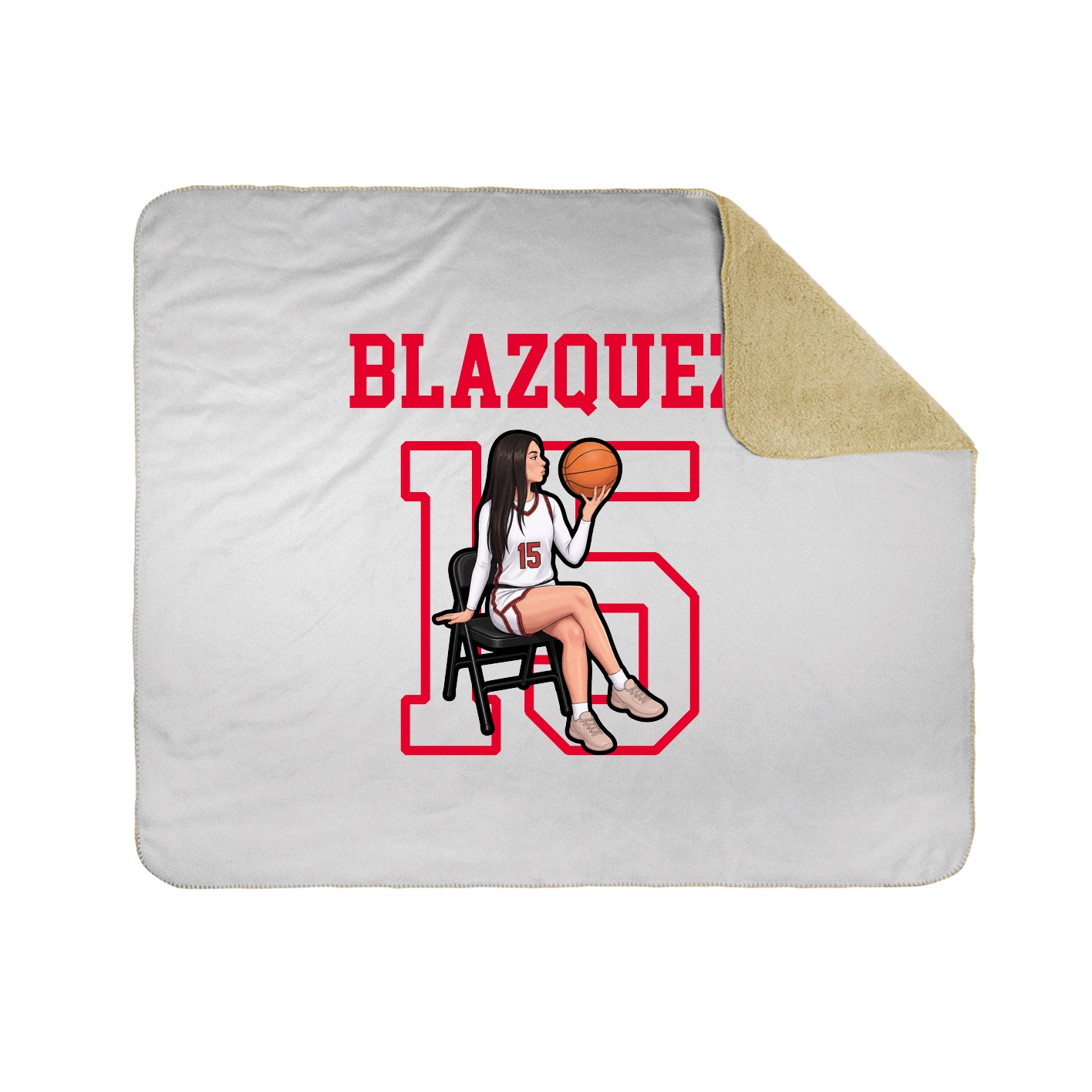 Throw Blanket — Shirsey in White