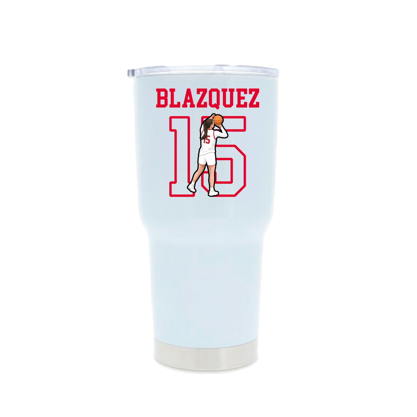30oz Stainless Steel Tumbler — Shirsey in White