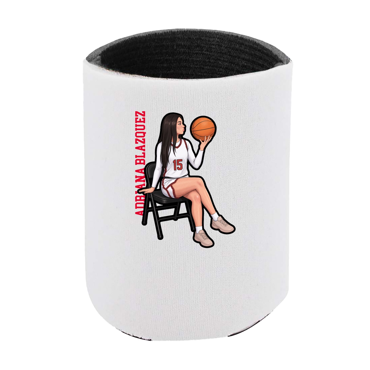 Can Holder — Name Vertical in White