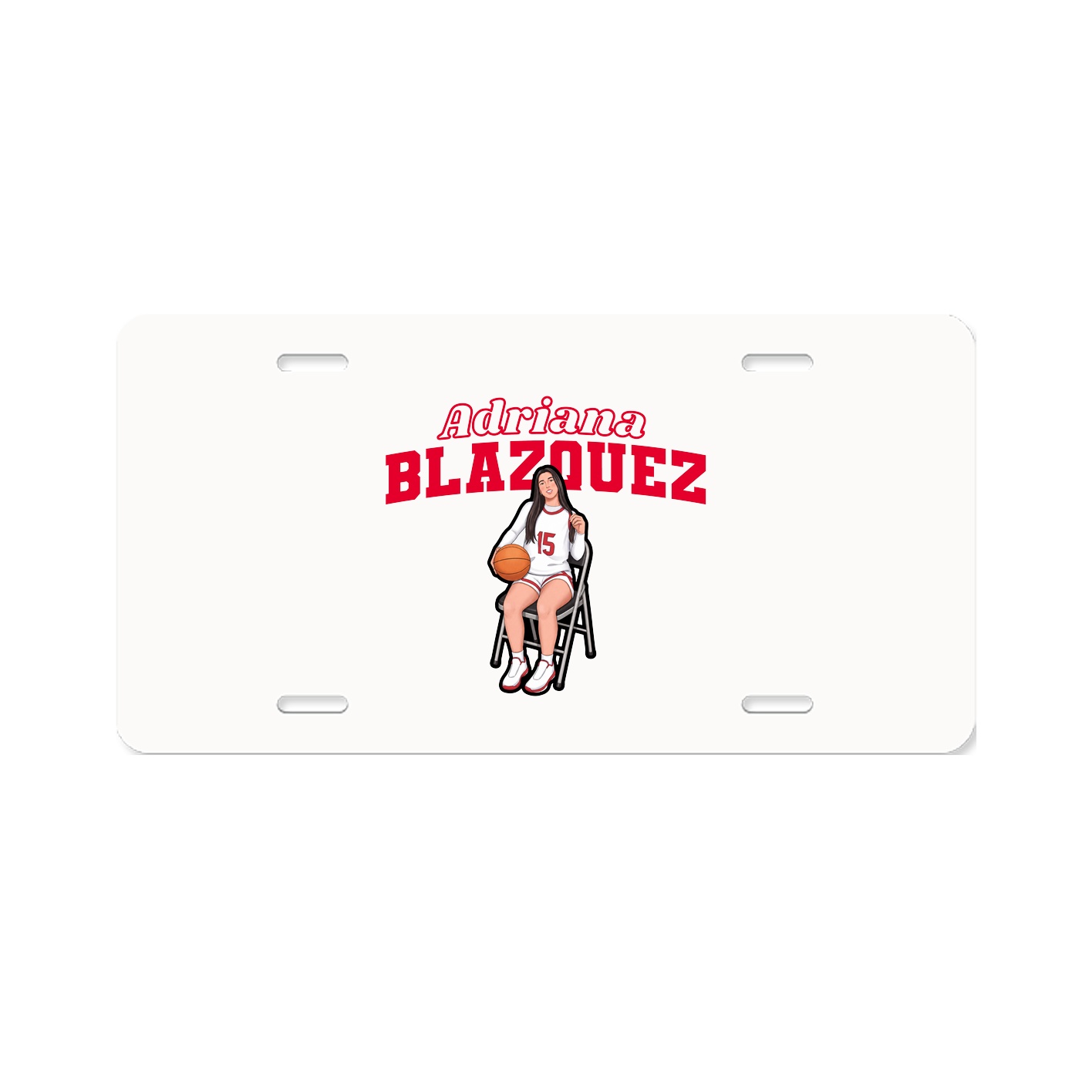 License Plate — Name Arch in Classic