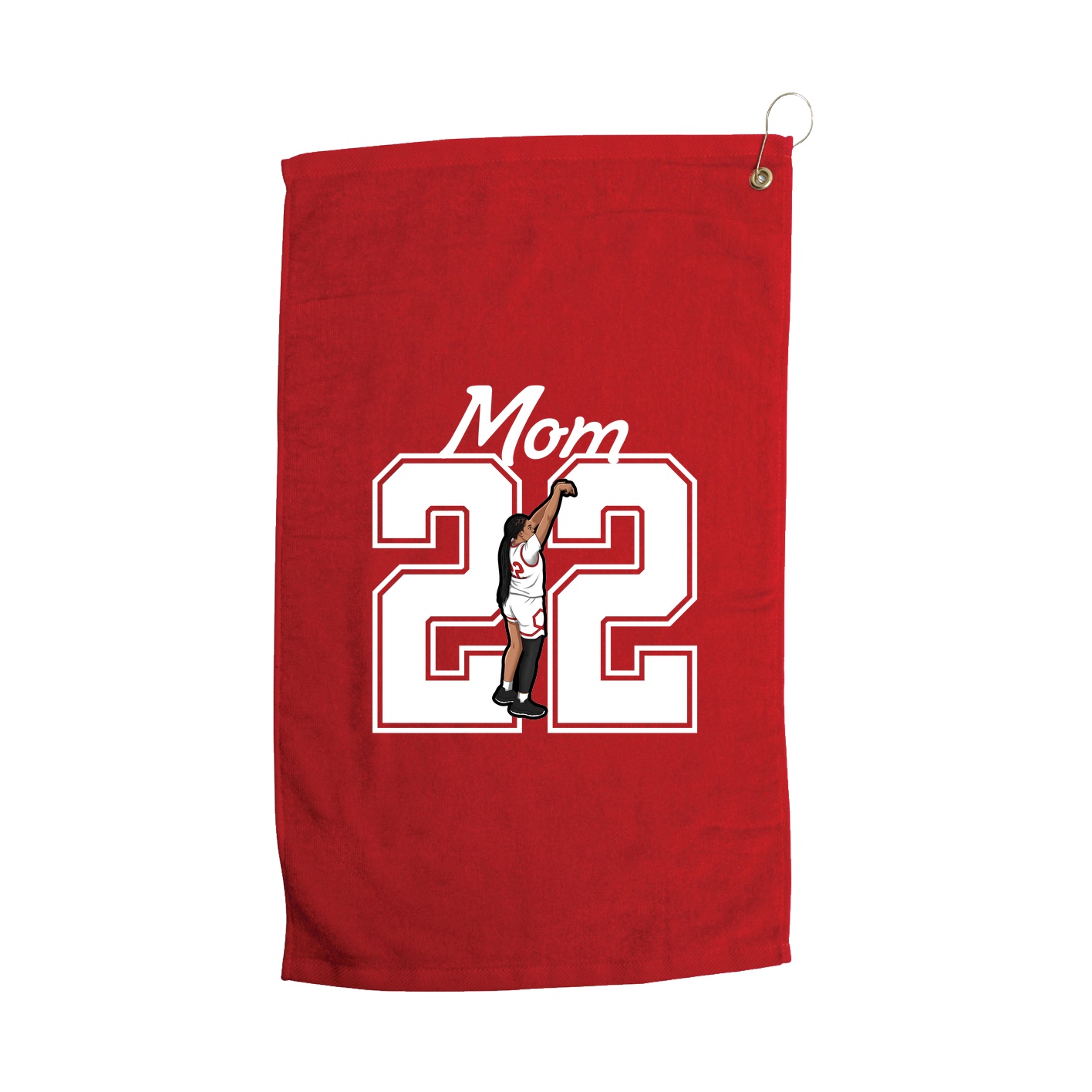 Golf Towel — Mothers Day Shirsey in Red