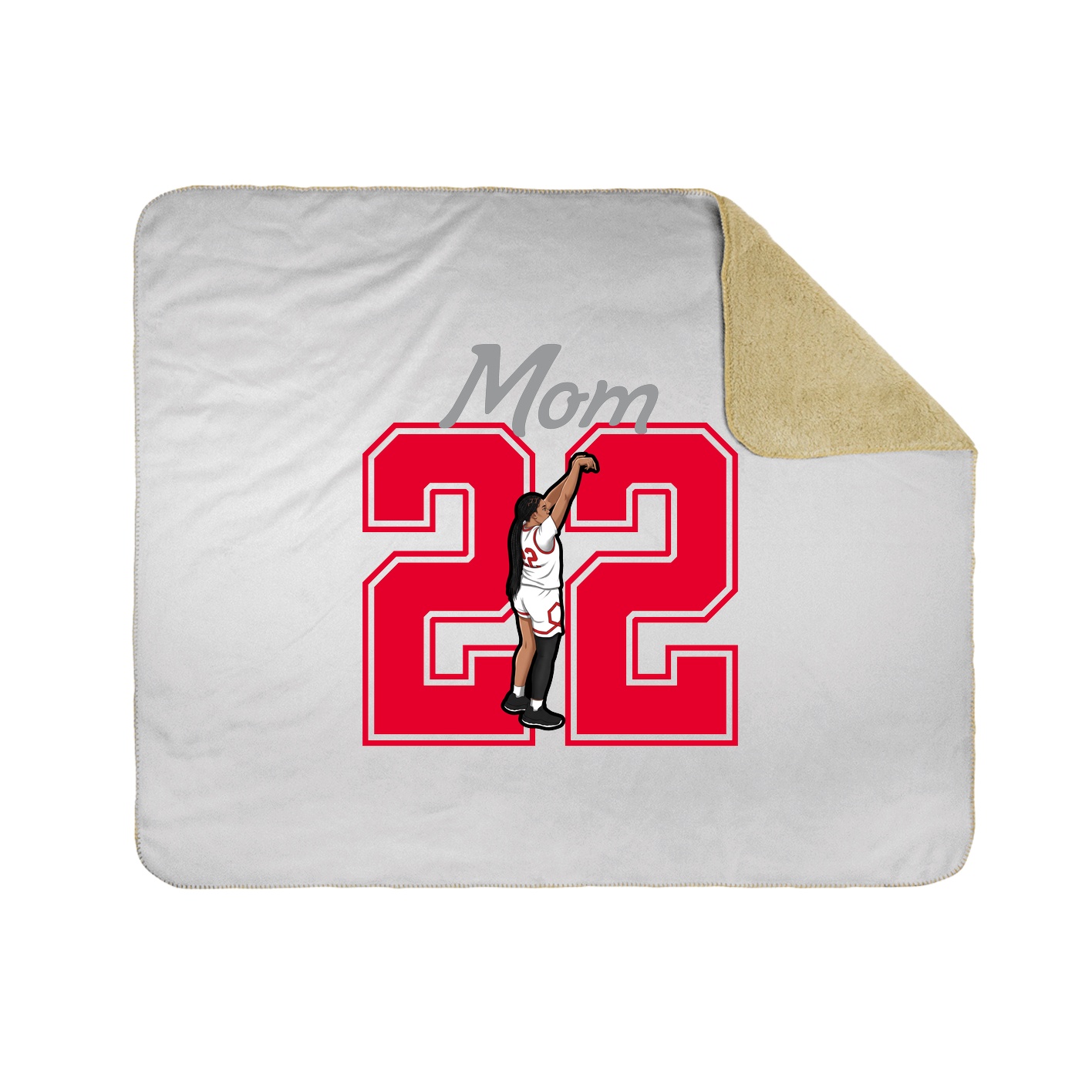 Throw Blanket — Mothers Day Shirsey in White