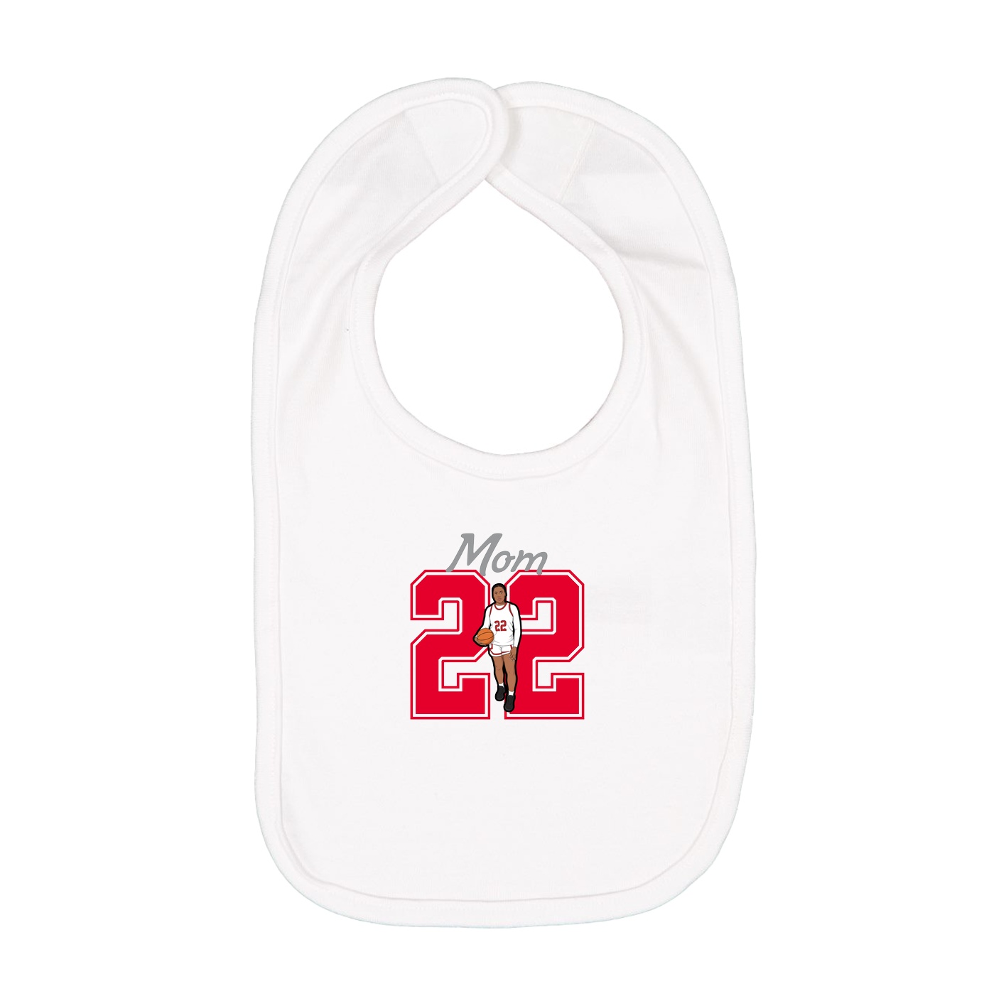 Infant Bib — Mothers Day Shirsey in White