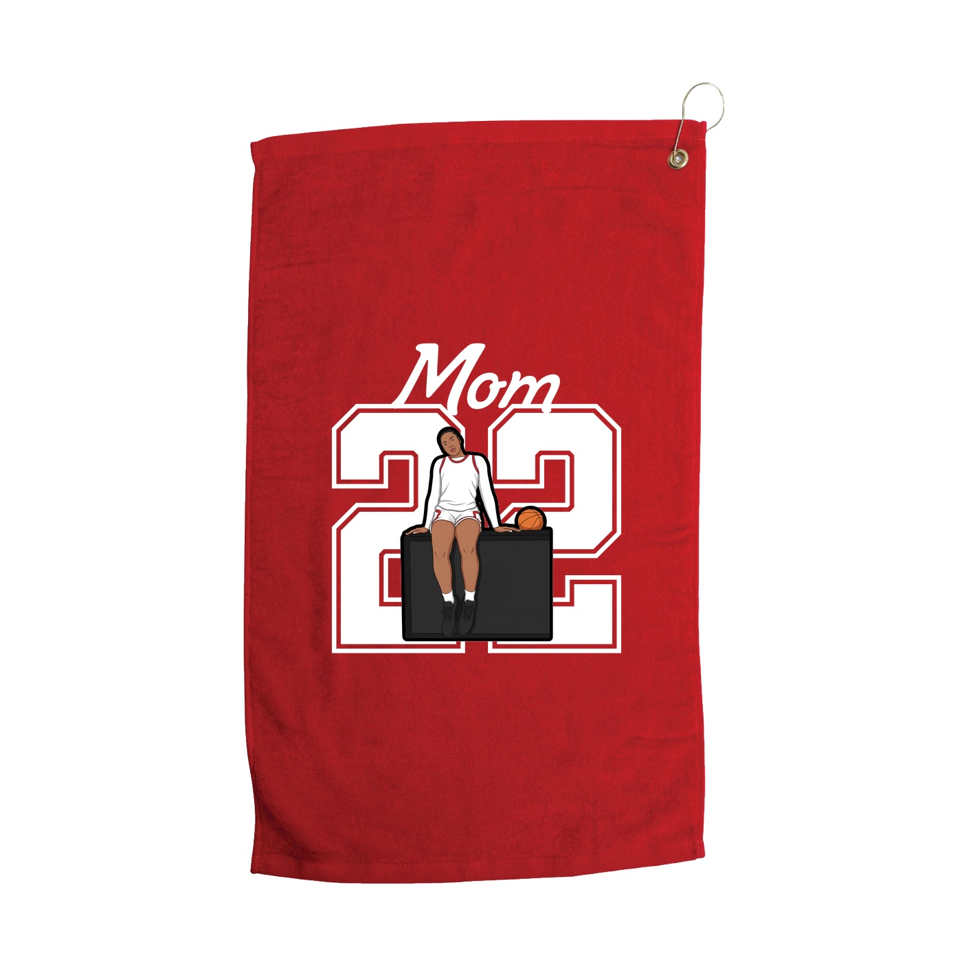 Golf Towel — Mothers Day Shirsey in Red