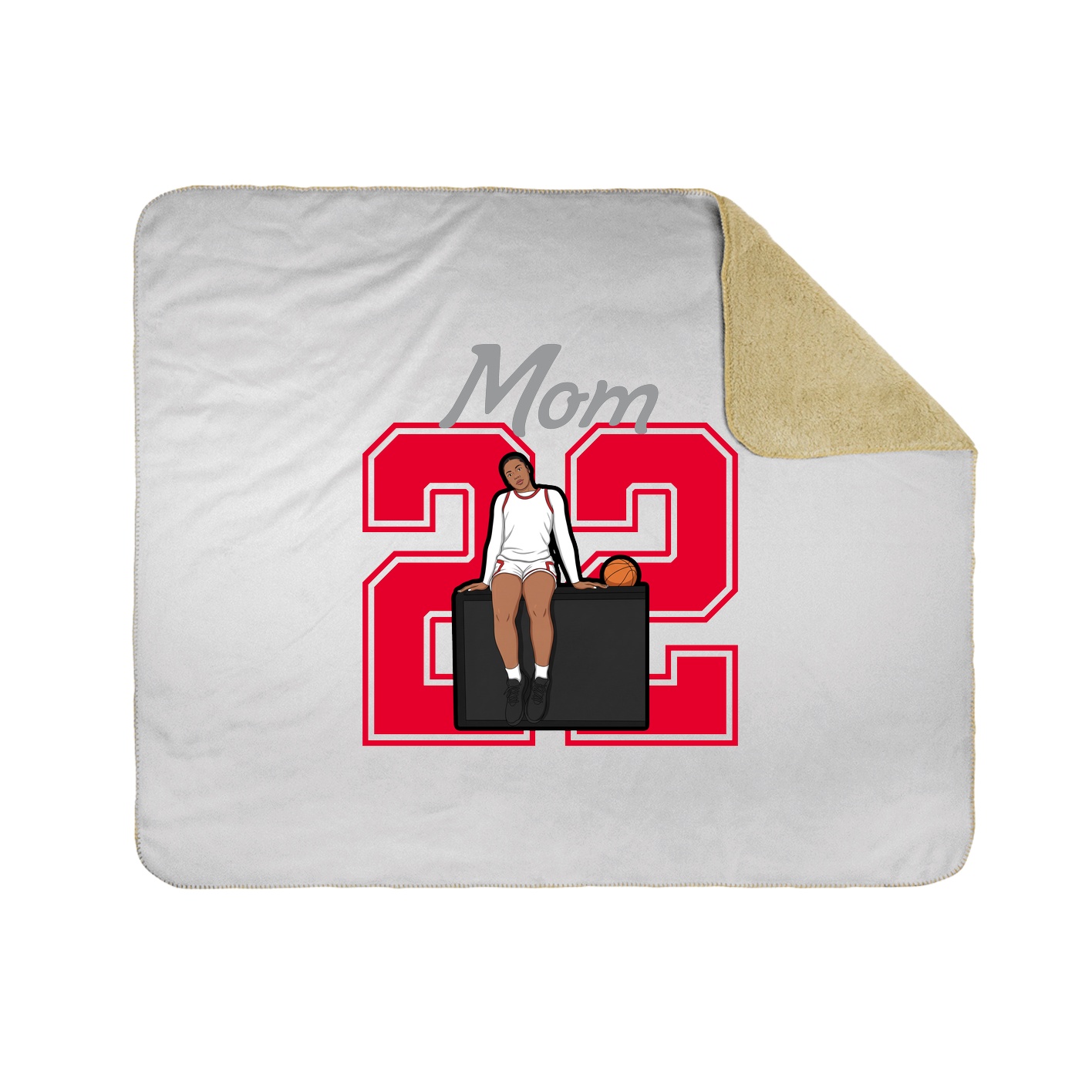 Throw Blanket — Mothers Day Shirsey in White