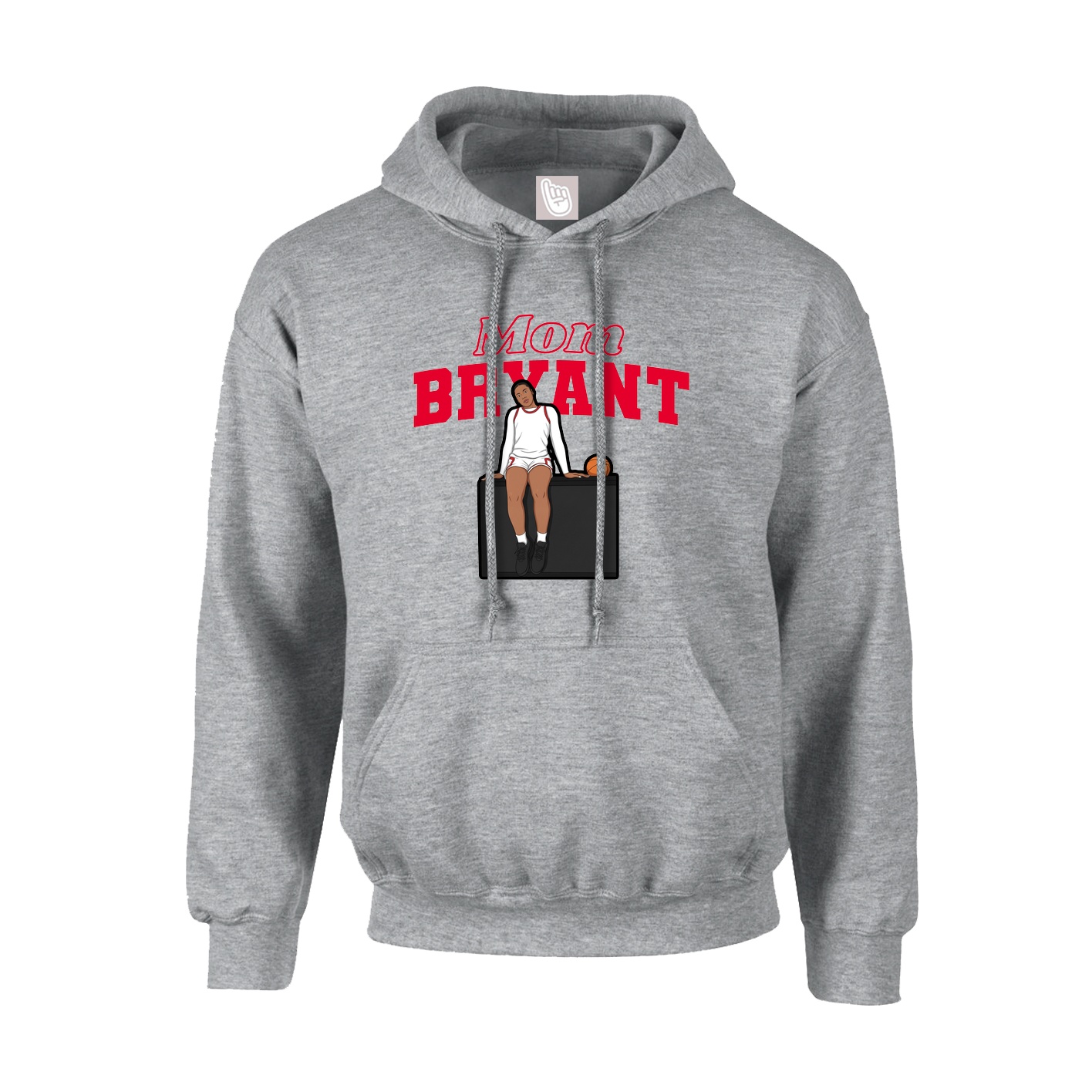 Youth Hoodie — Mothers Day Block in Grey