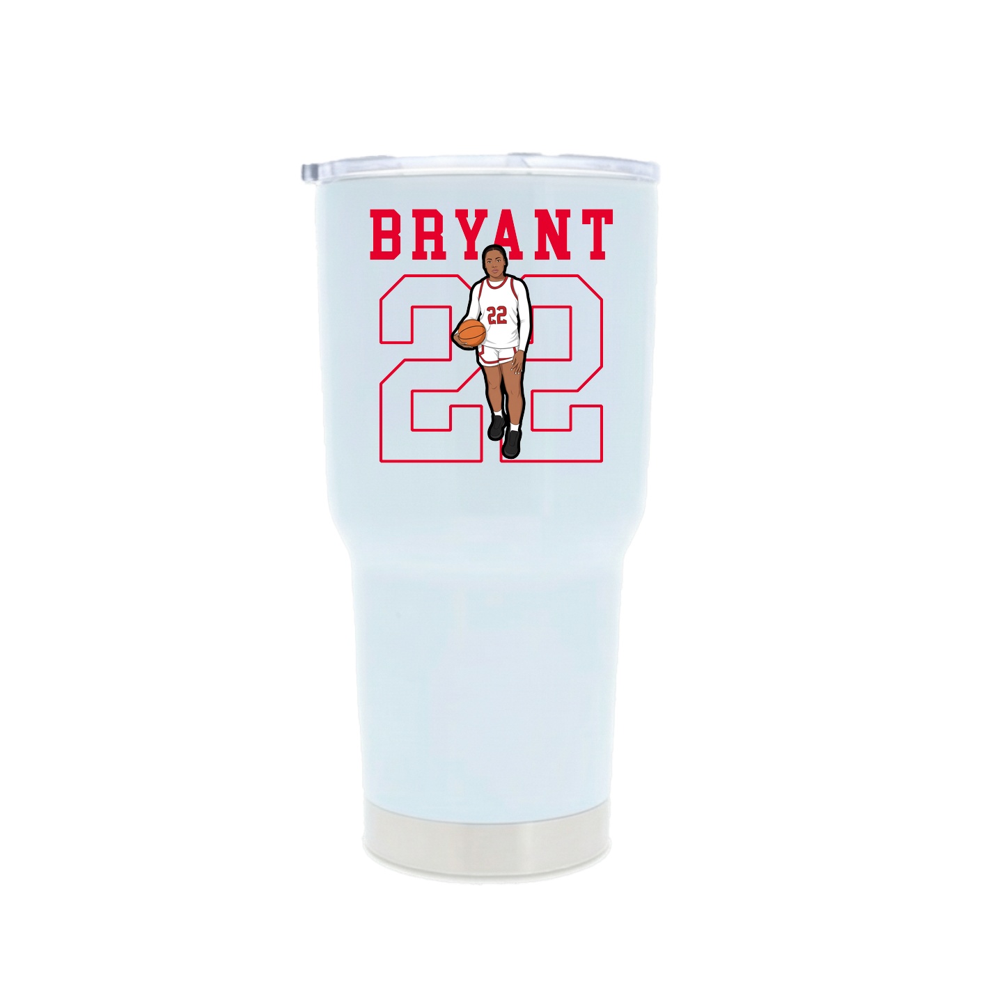 30oz Stainless Steel Tumbler — Shirsey in White