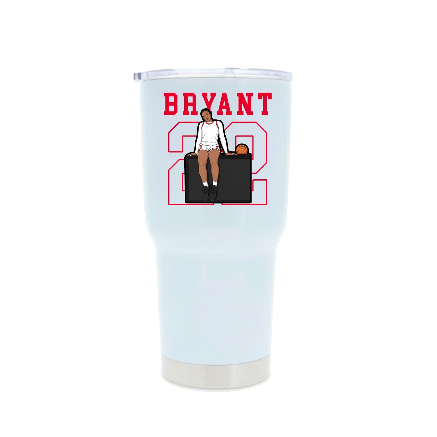 30oz Stainless Steel Tumbler — Shirsey in White