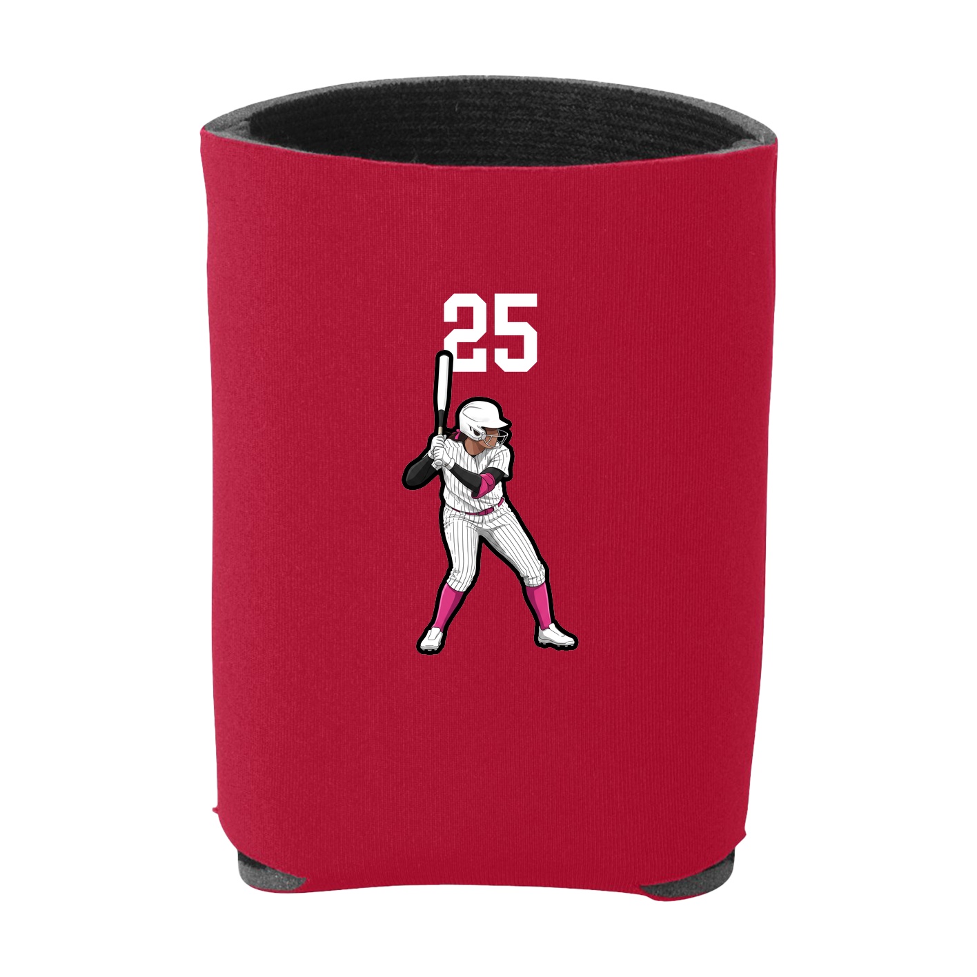 Can Holder — Number Top in Red