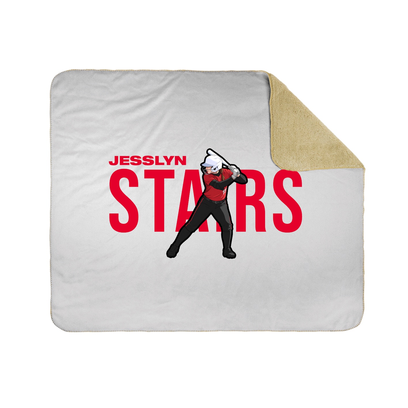 Throw Blanket — Player Name in White