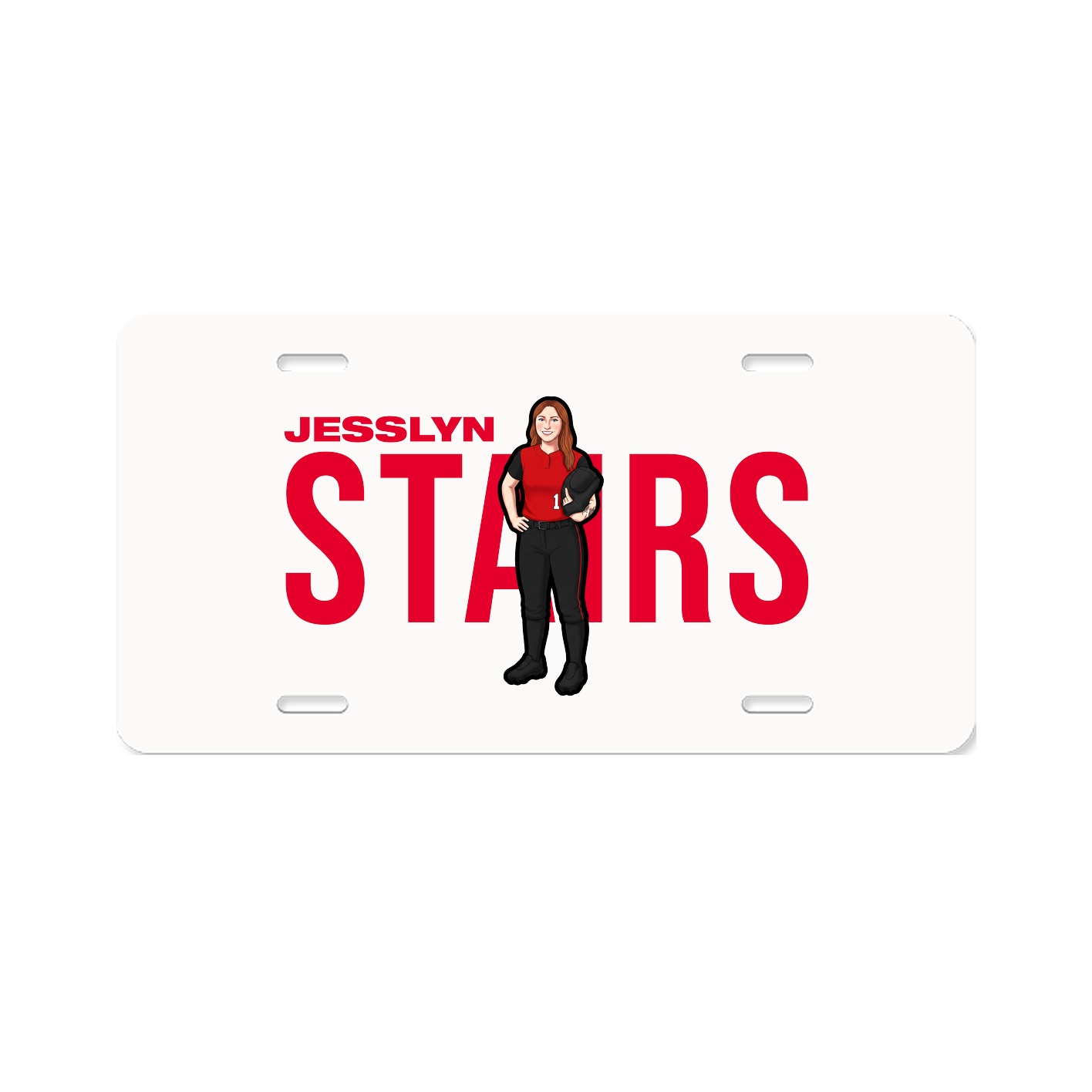 License Plate — Player Name in Classic
