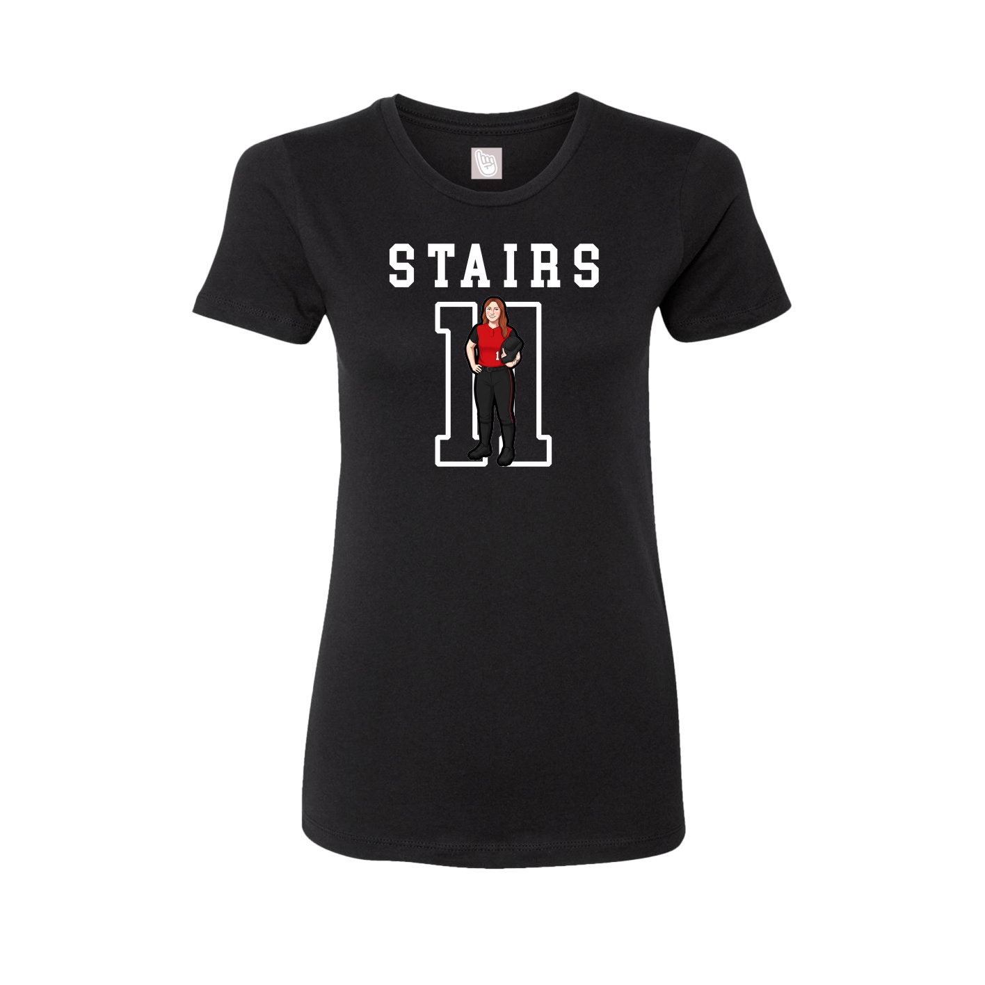 Fitted Women's Tee — Shirsey in Black