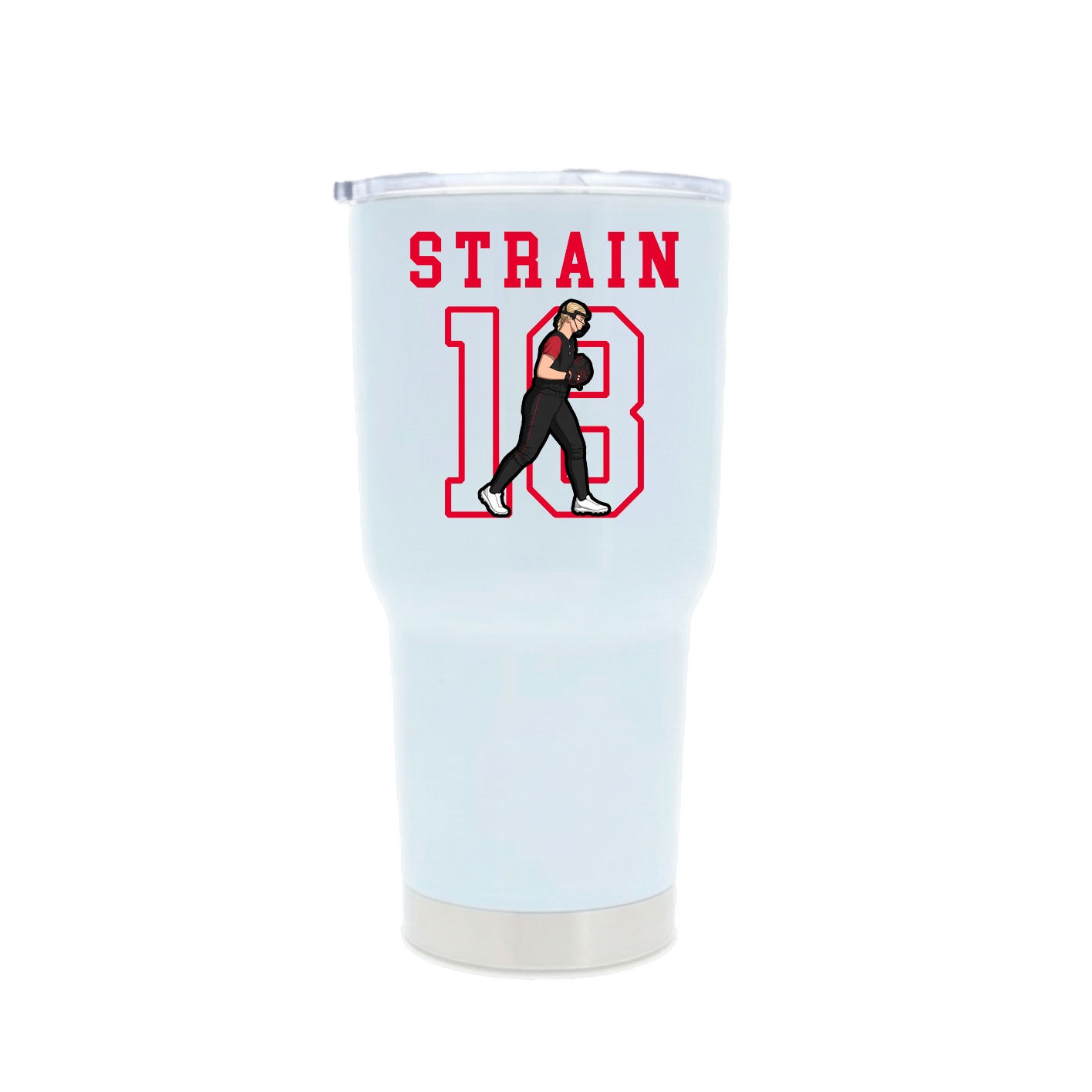 30oz Stainless Steel Tumbler — Shirsey in White