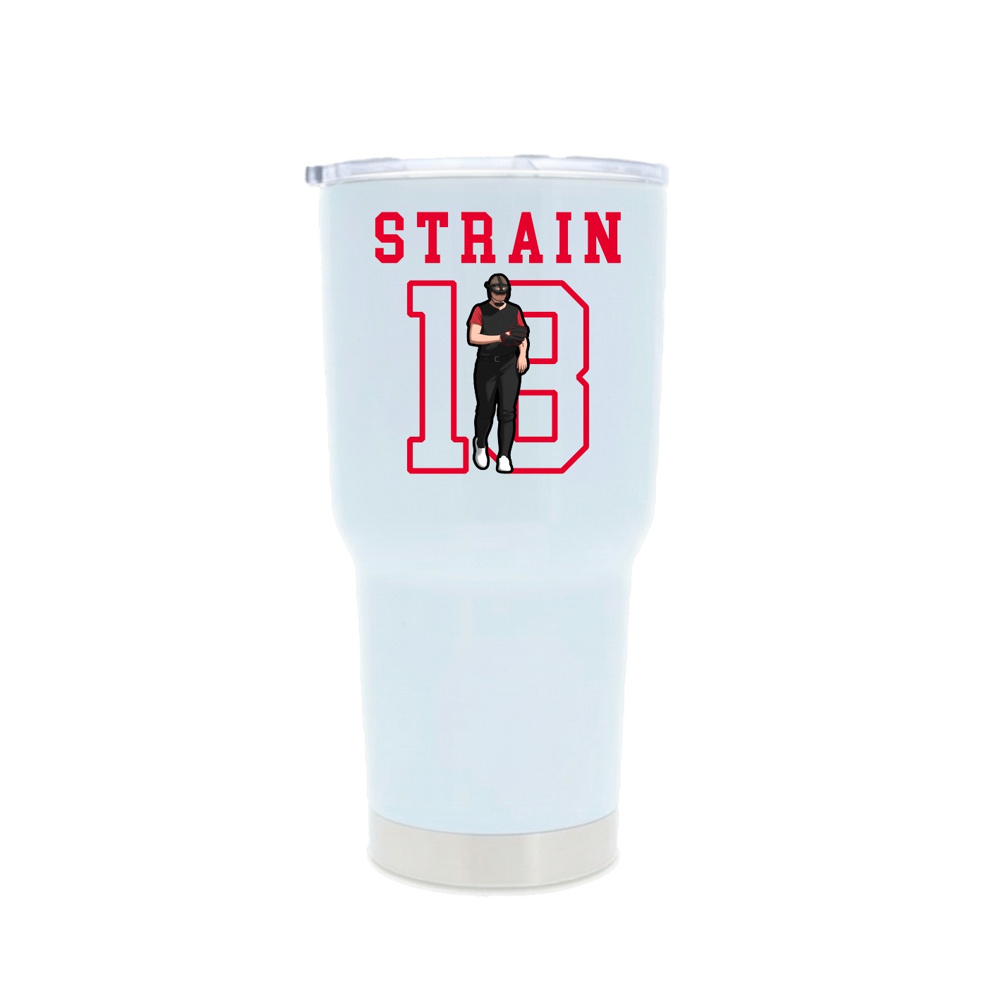 30oz Stainless Steel Tumbler — Shirsey in White