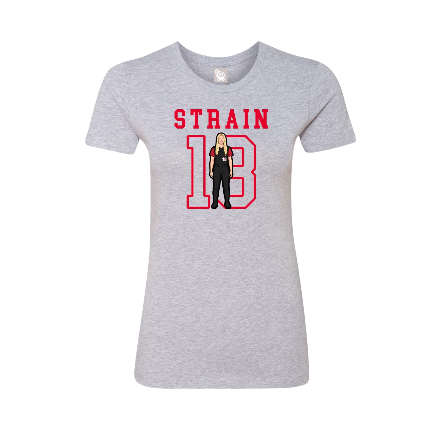 Fitted Women's Tee — Shirsey in Grey