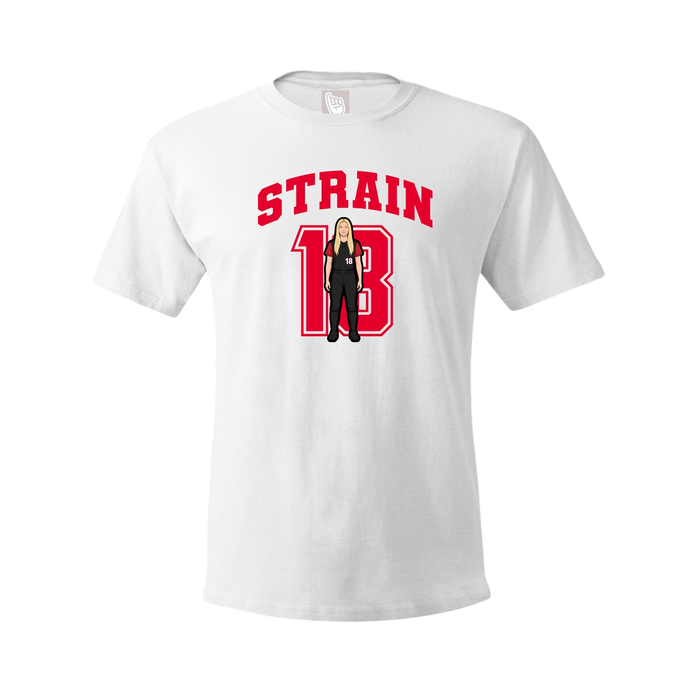 Tee — Number in White