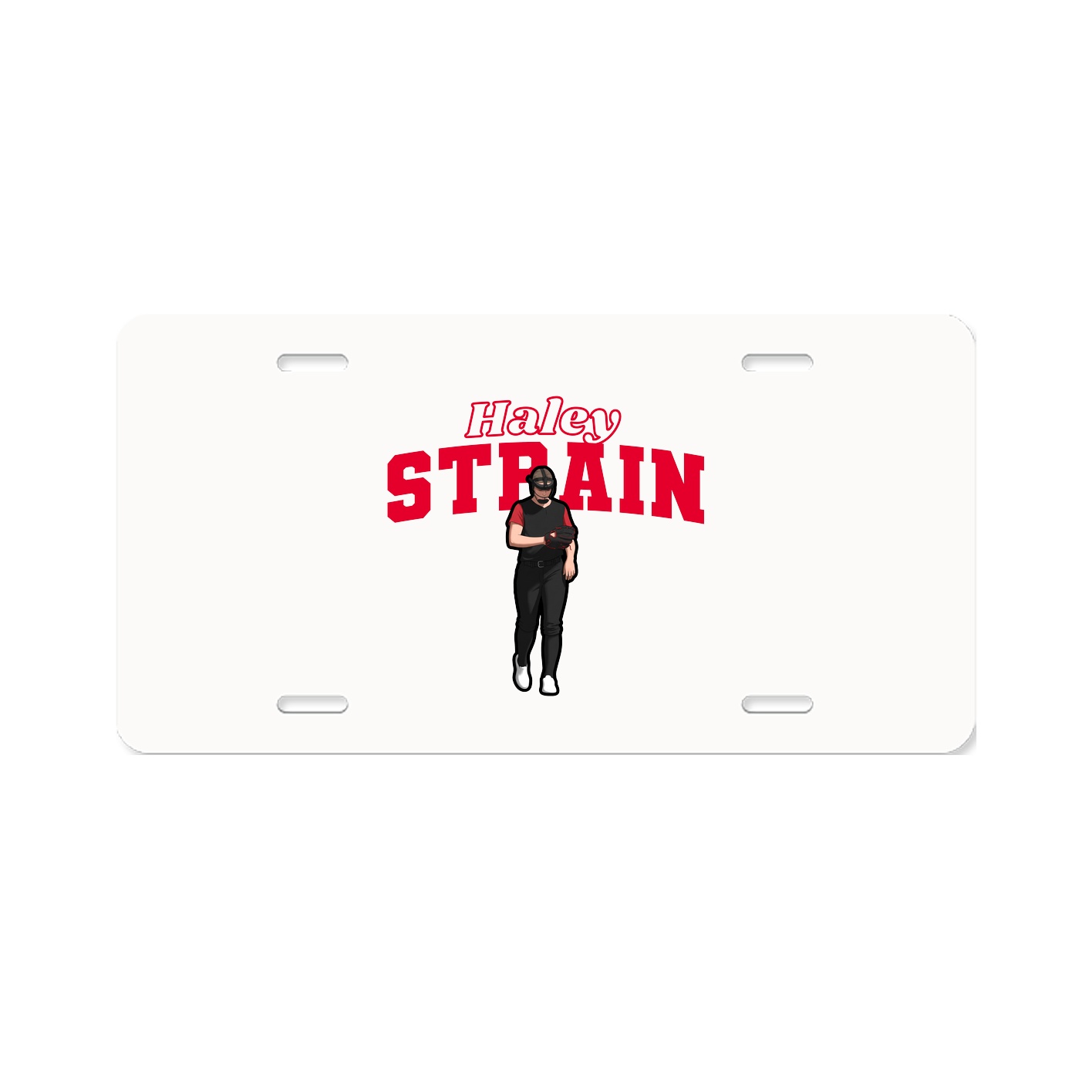 License Plate — Name Arch in Classic