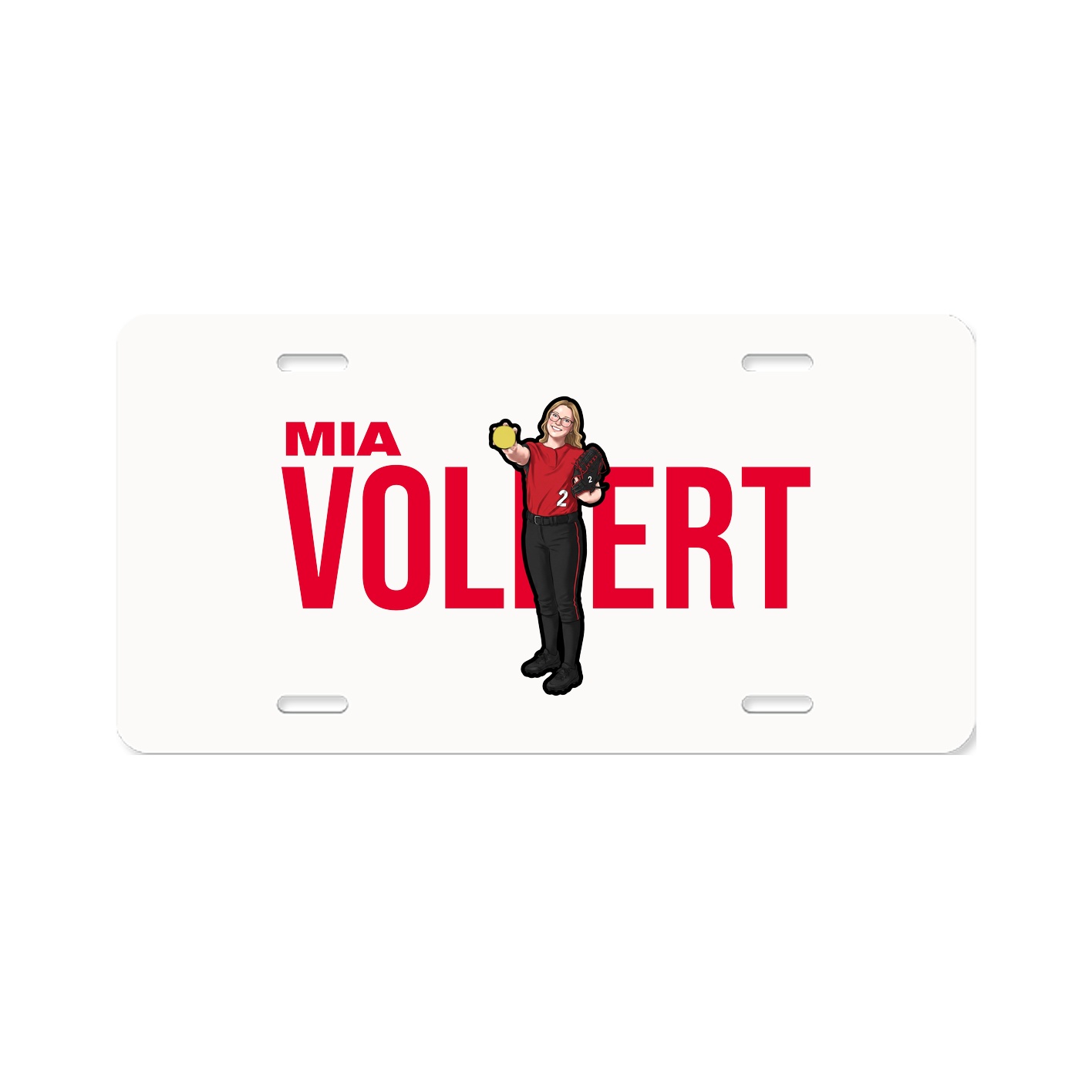 License Plate — Player Name in Classic