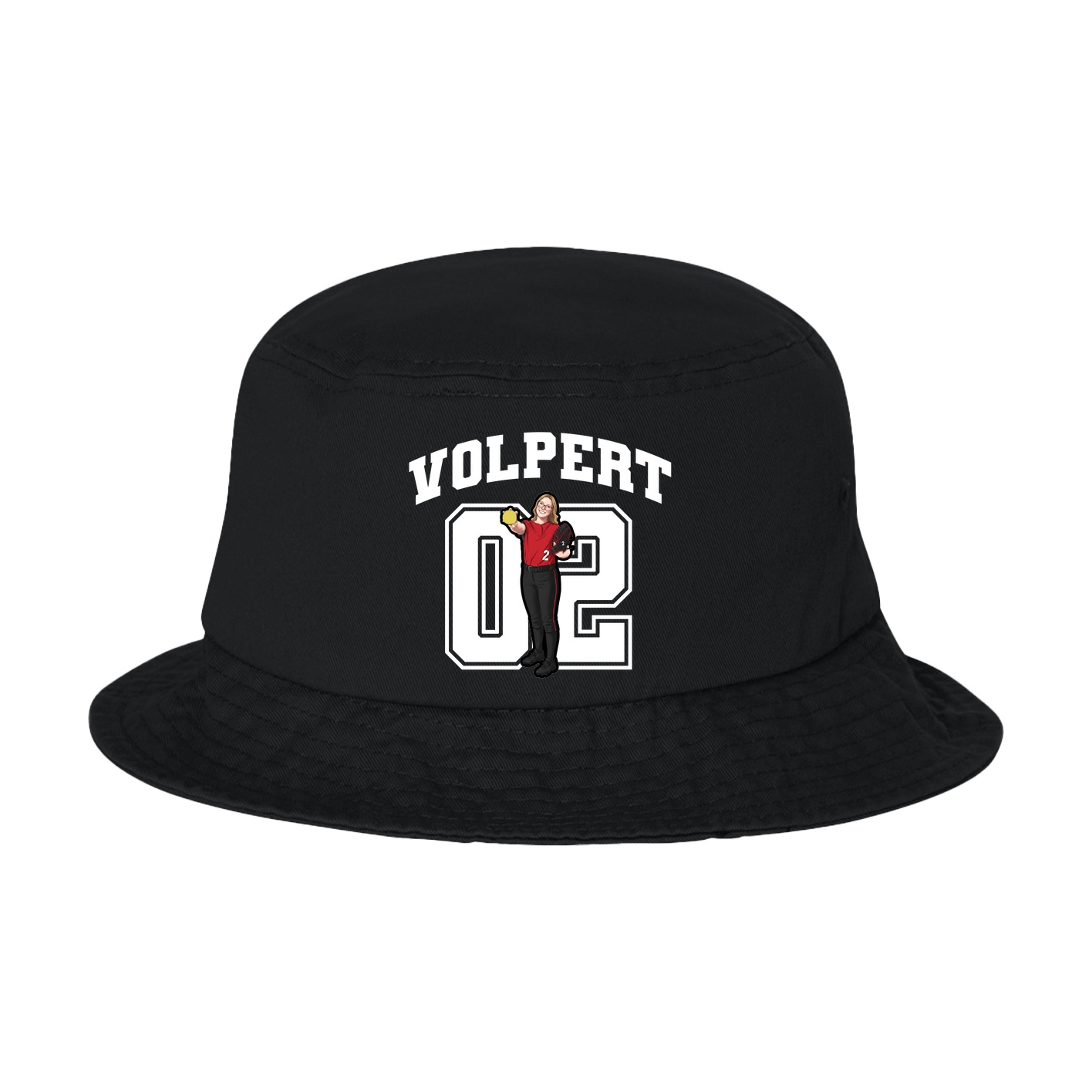 Bucket Cap — Number in Black