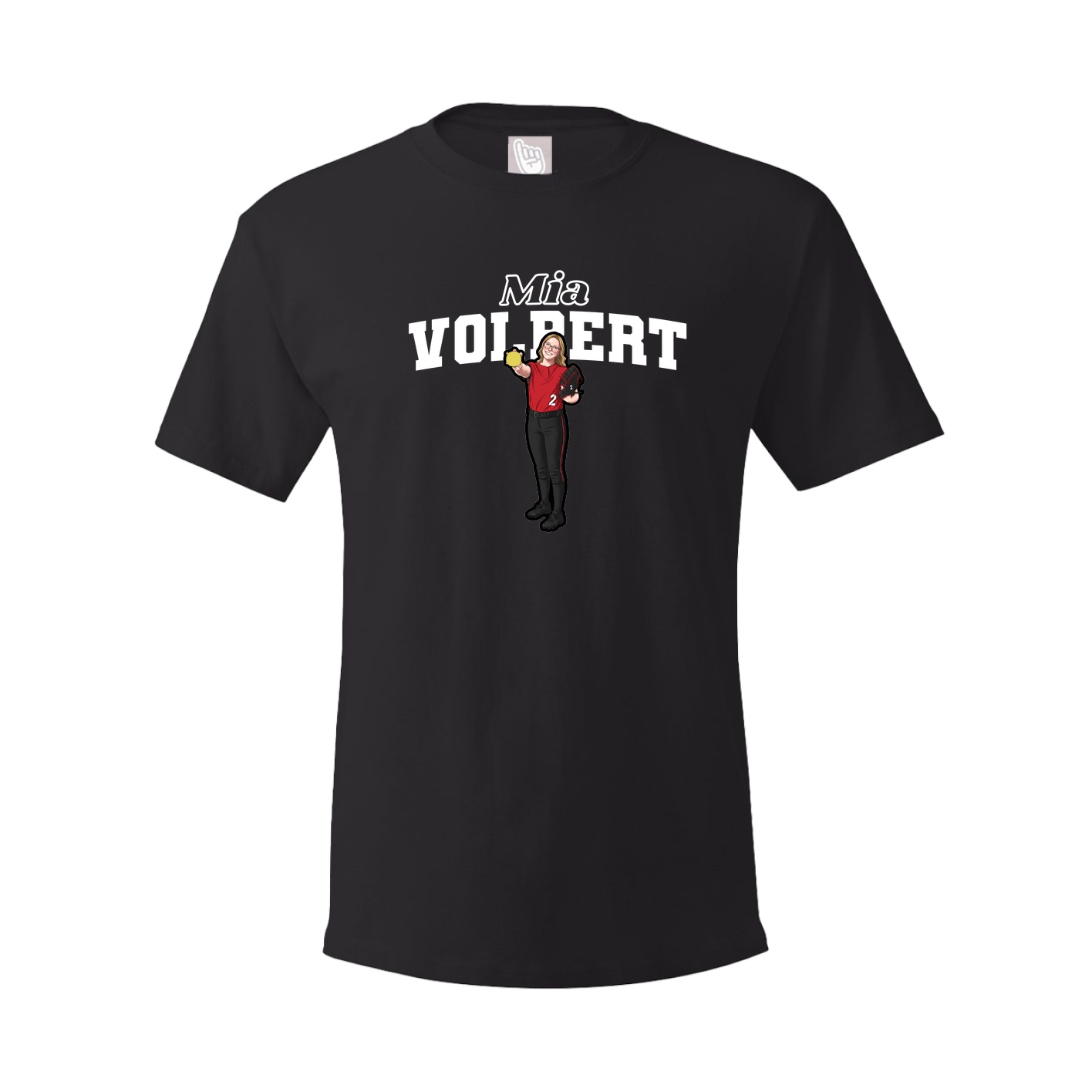 Youth Tee — Name Arch in Black