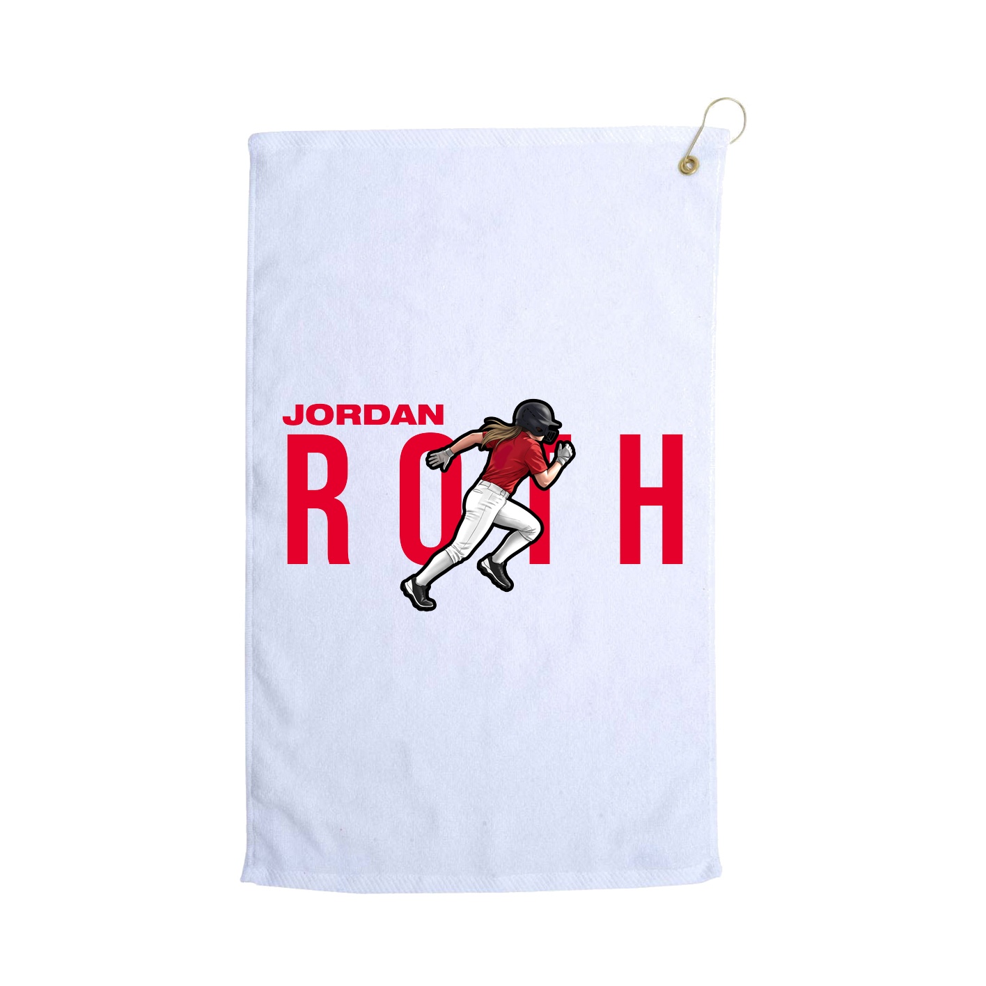 Golf Towel — Player Name in White