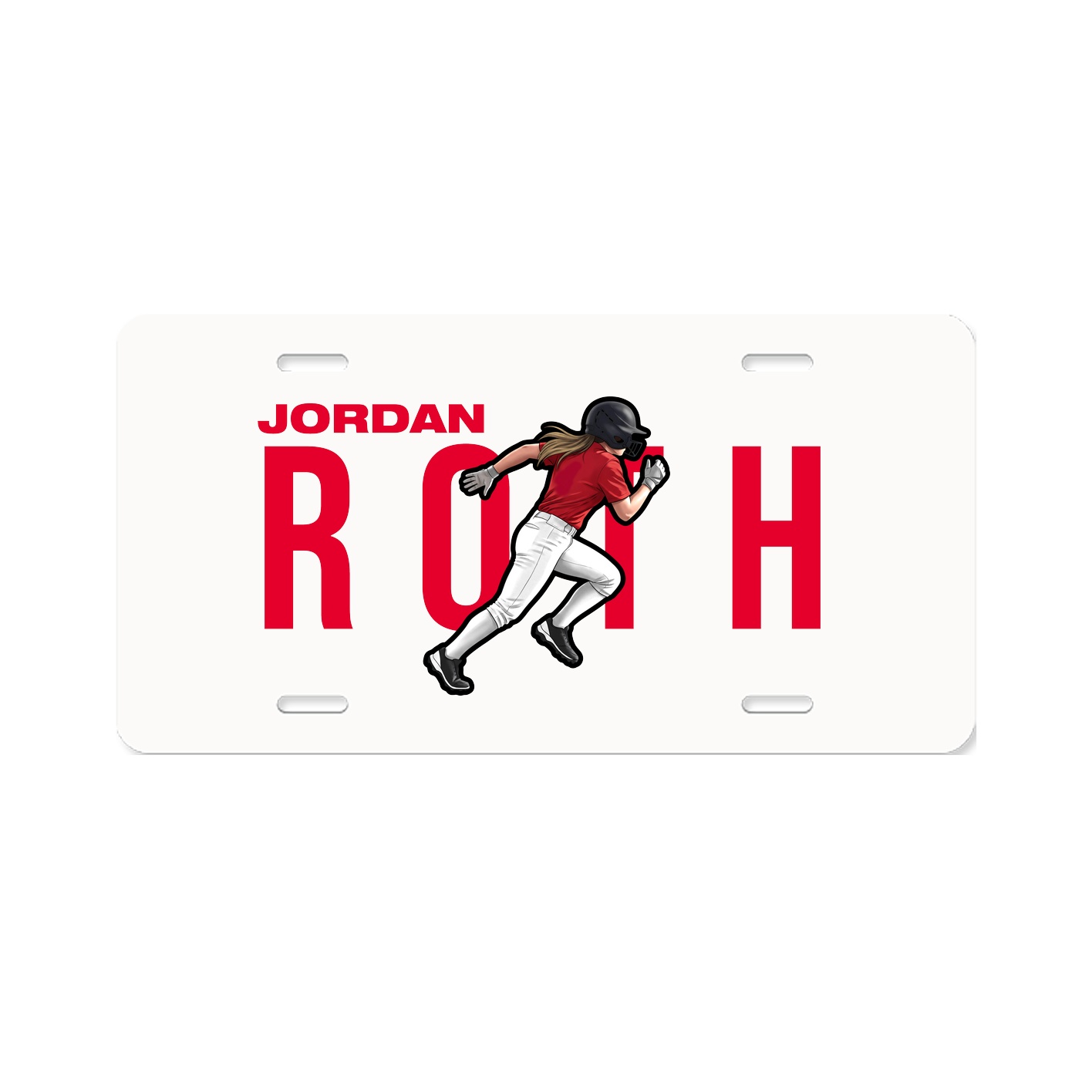 License Plate — Player Name in Classic