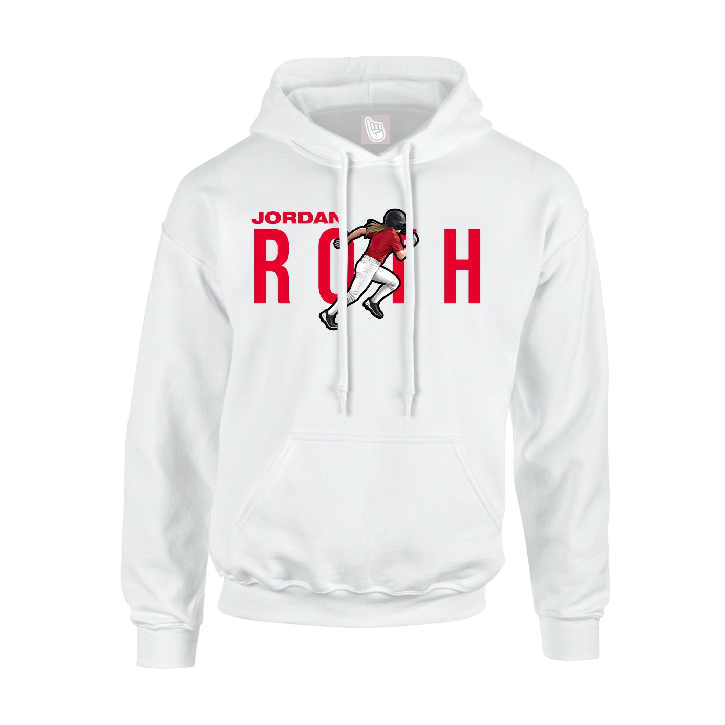 Hoodie — Player Name in White